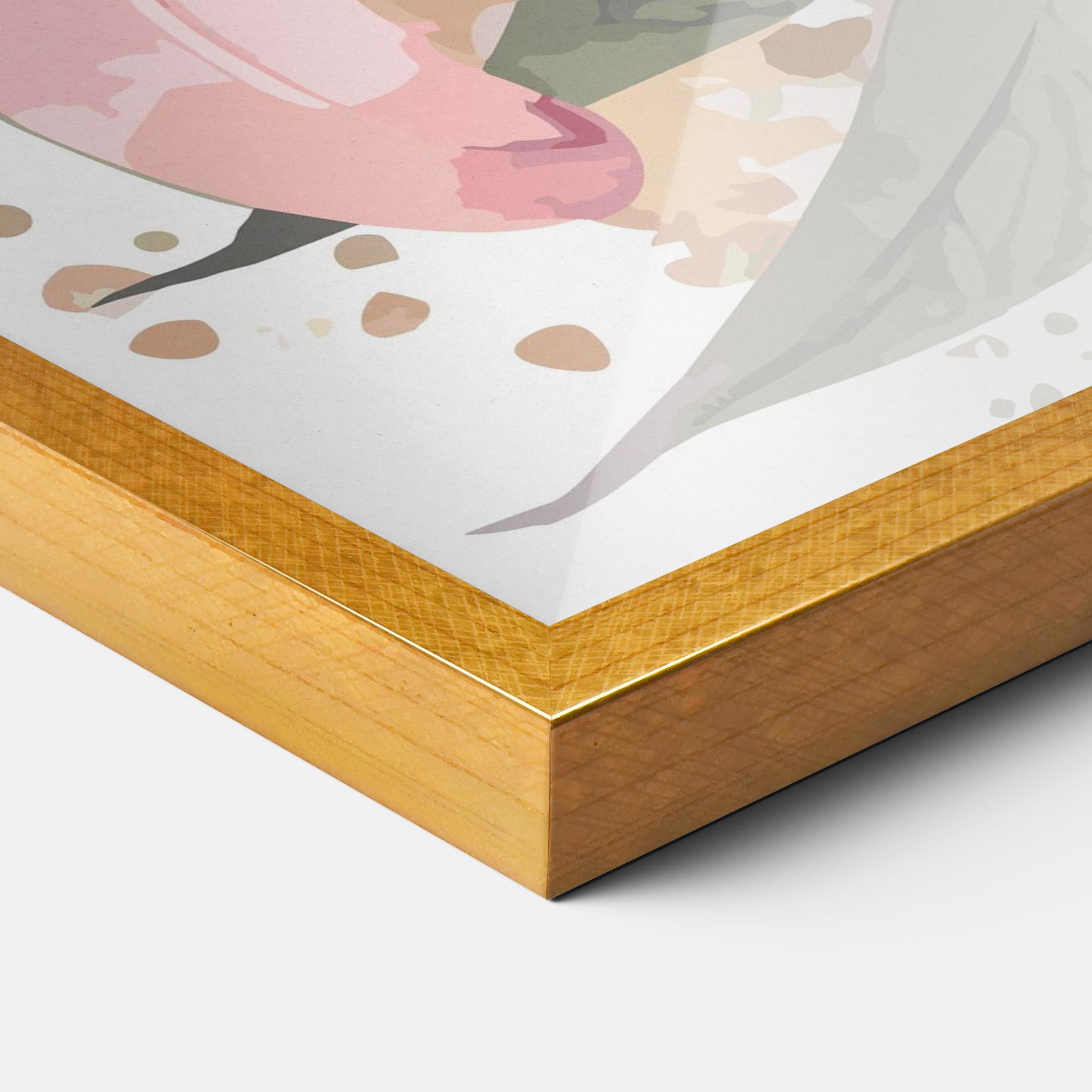 Poster Înrămat Light Pink Lily Art mockup 3