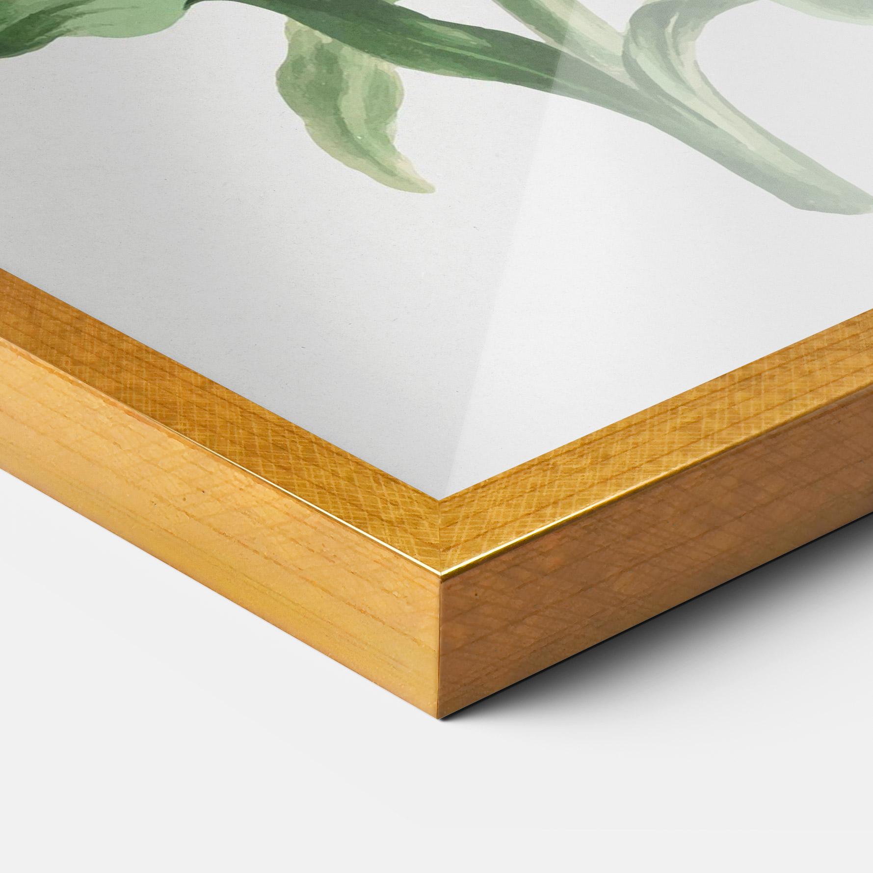 Poster Înrămat Orange Painted Lily mockup 3