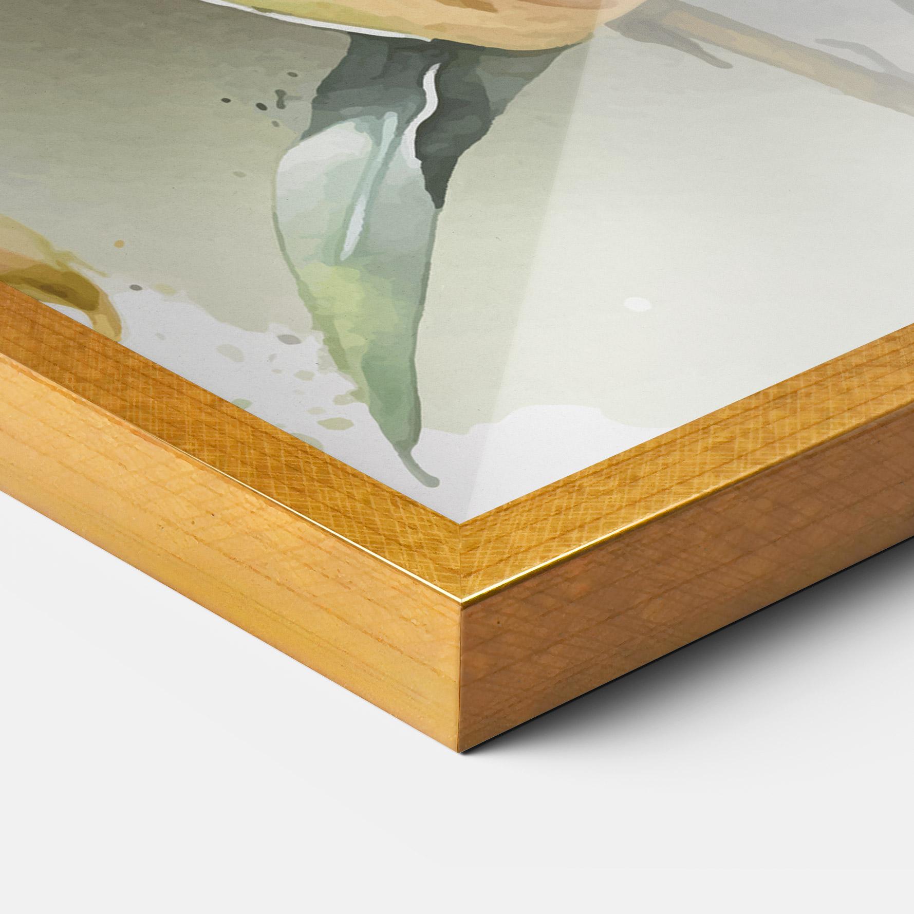 Poster Înrămat White Orange Lily mockup 3