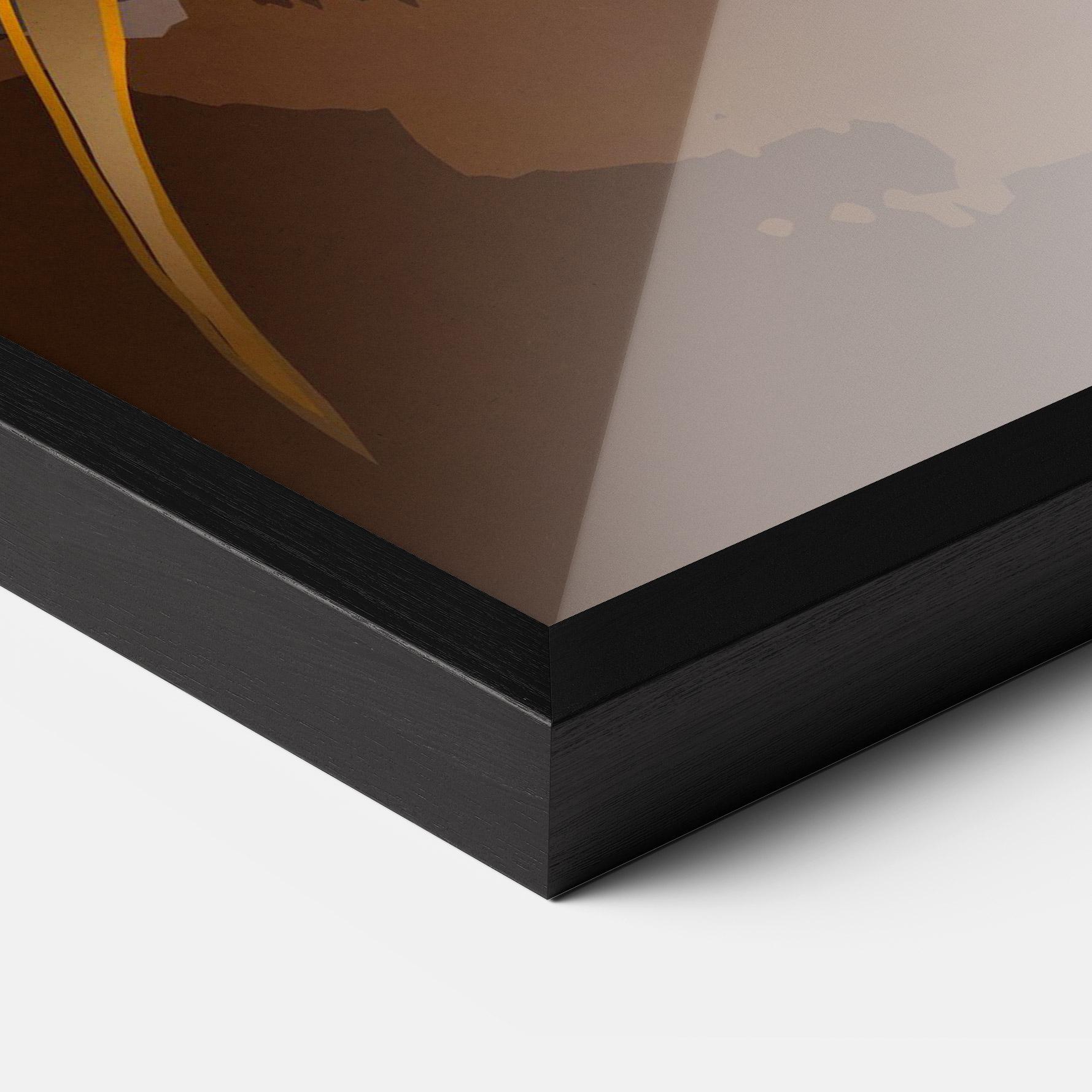 Poster Înrămat Gold Brown Lily mockup 3