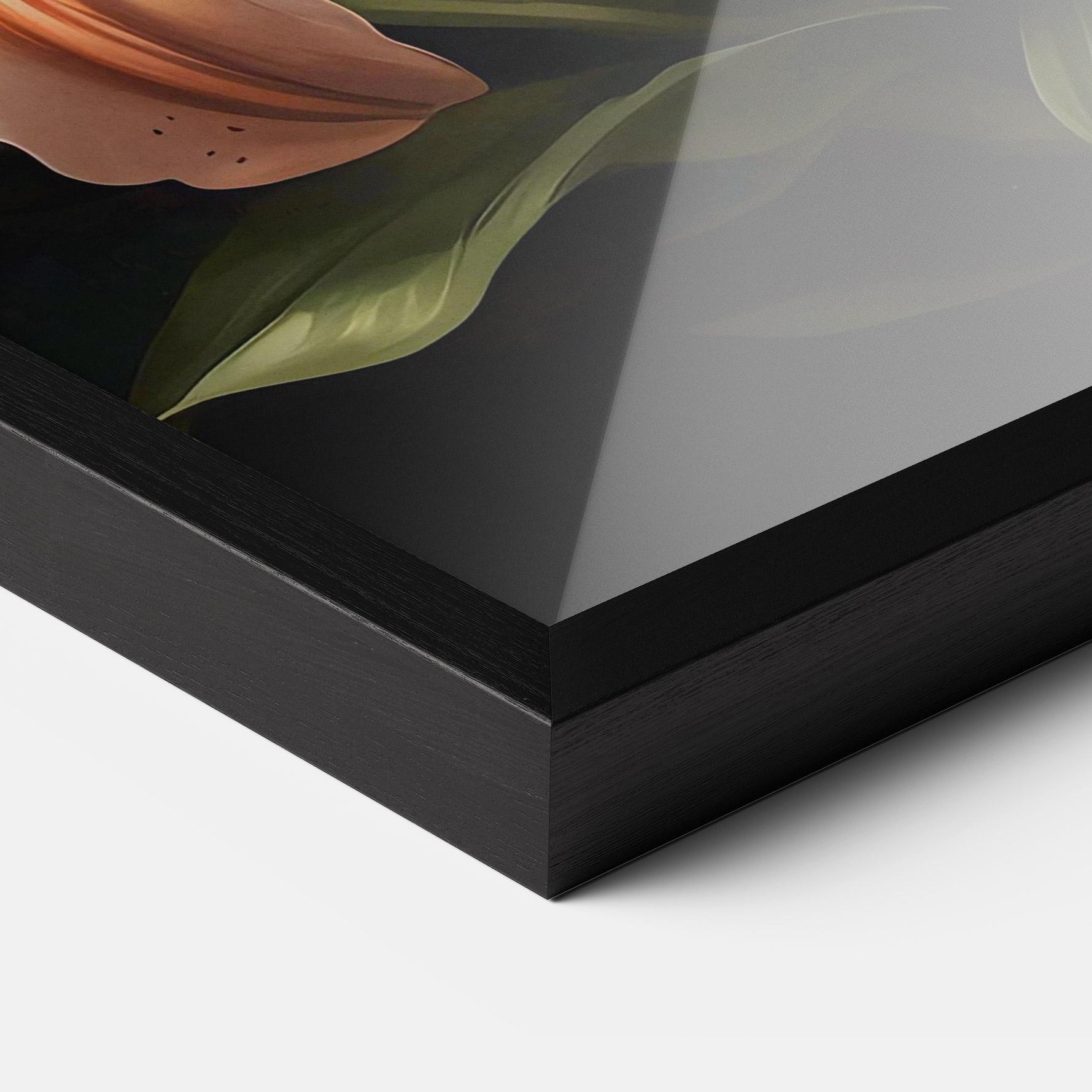 Poster Înrămat Light Orange Lily mockup 3