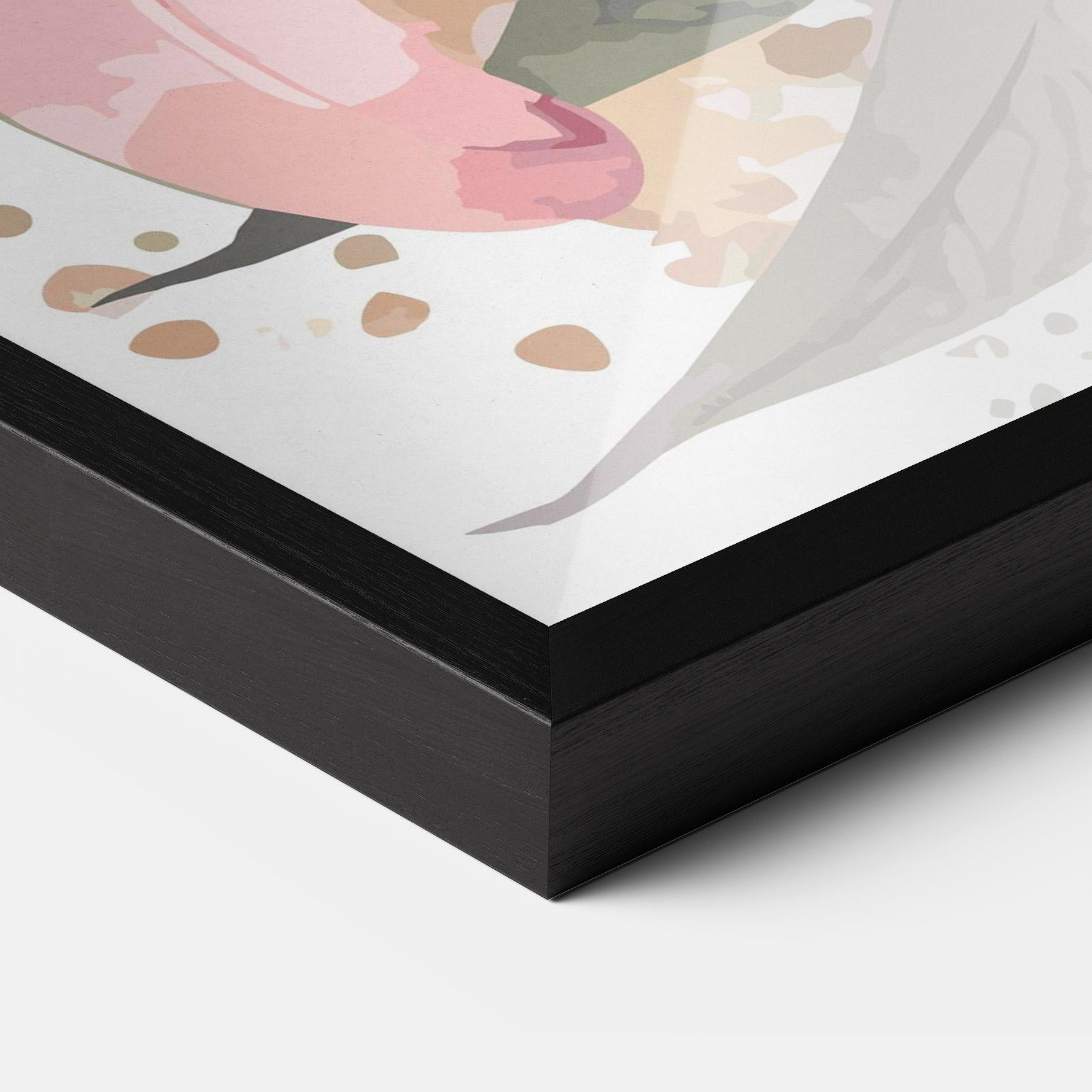 Poster Înrămat Light Pink Lily Art mockup 3