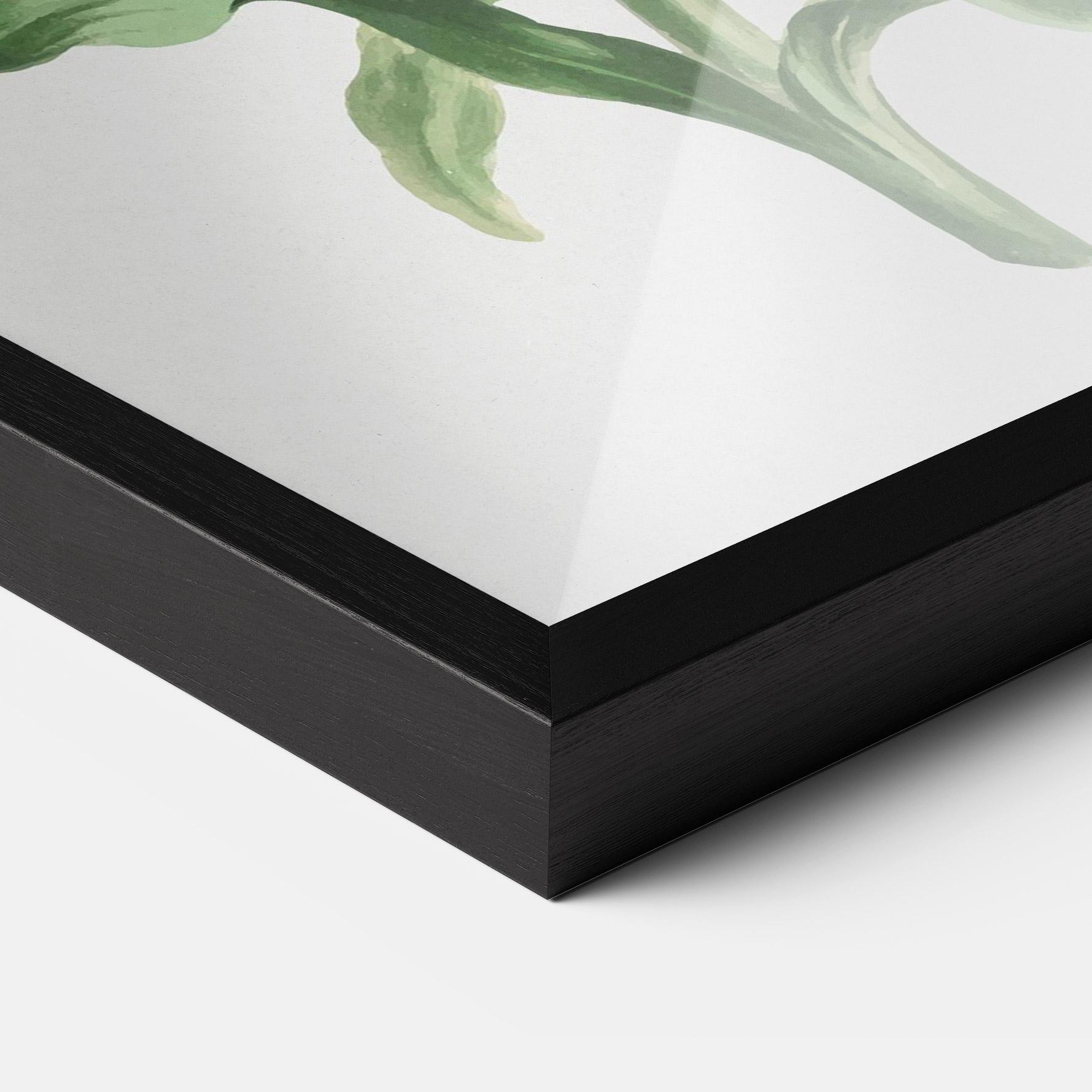 Poster Înrămat Orange Painted Lily mockup 3