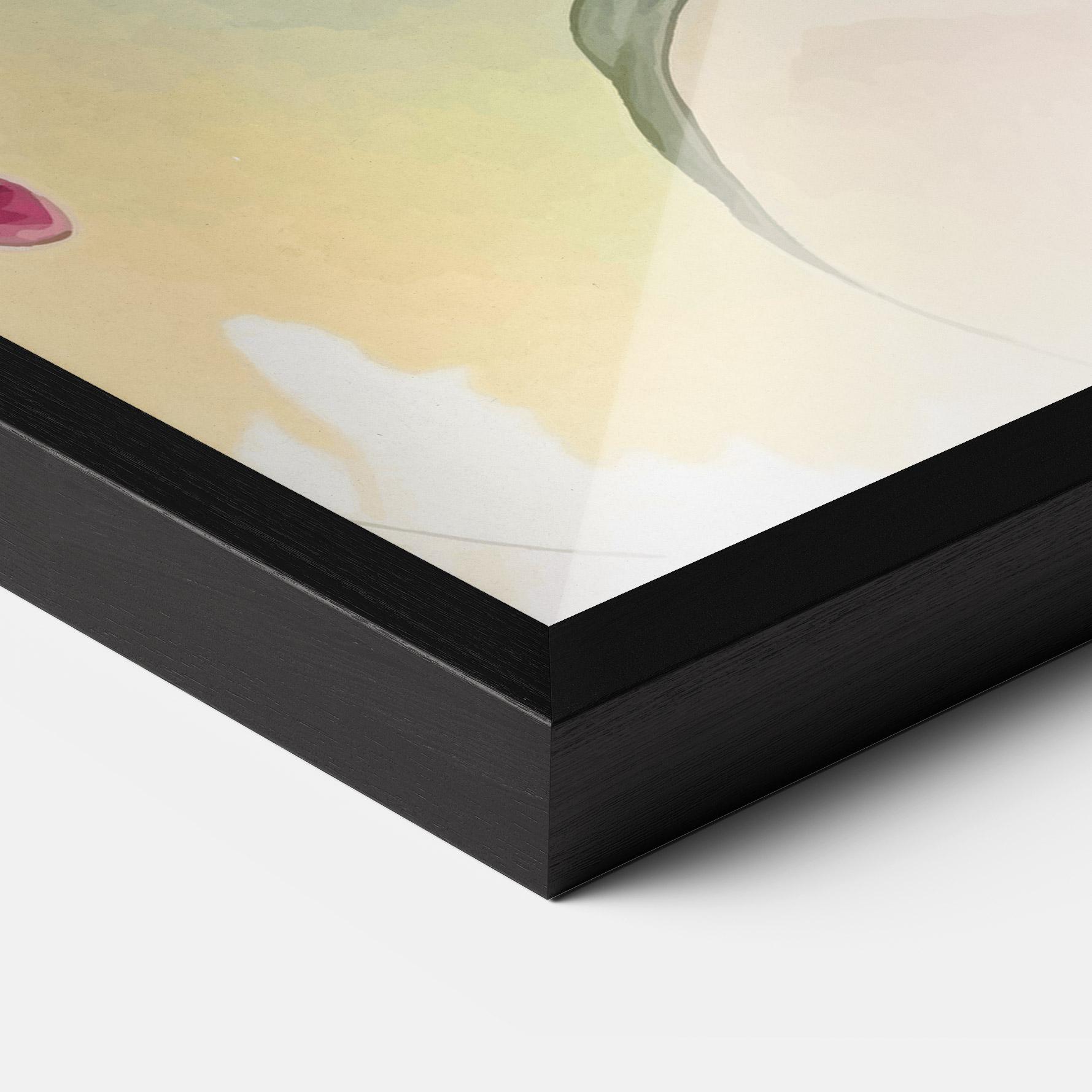 Poster Înrămat Pink Orange Lily mockup 3