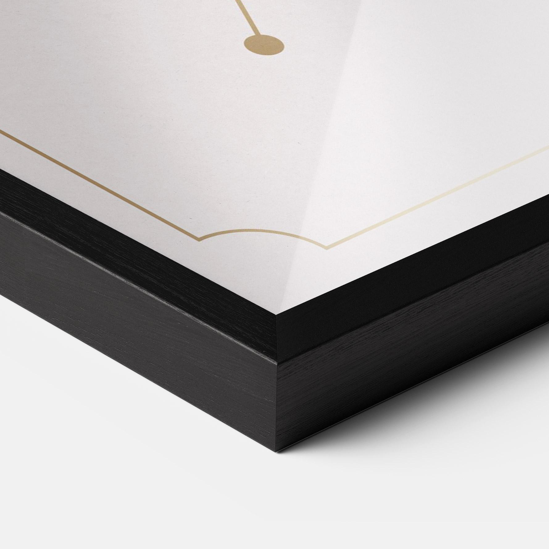 Poster Înrămat Purple Gold Lily mockup 3