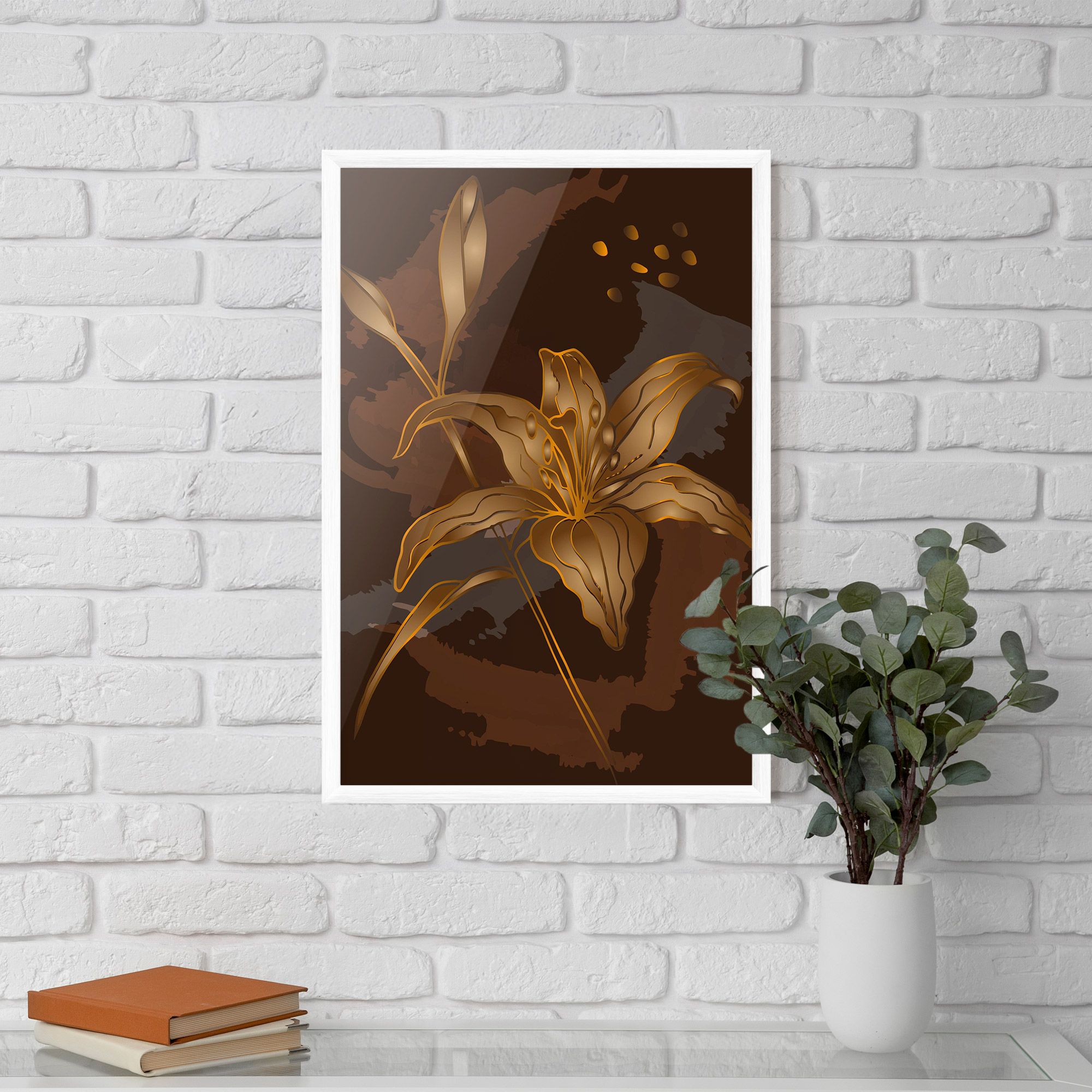 Gold Brown Lily mockup 5