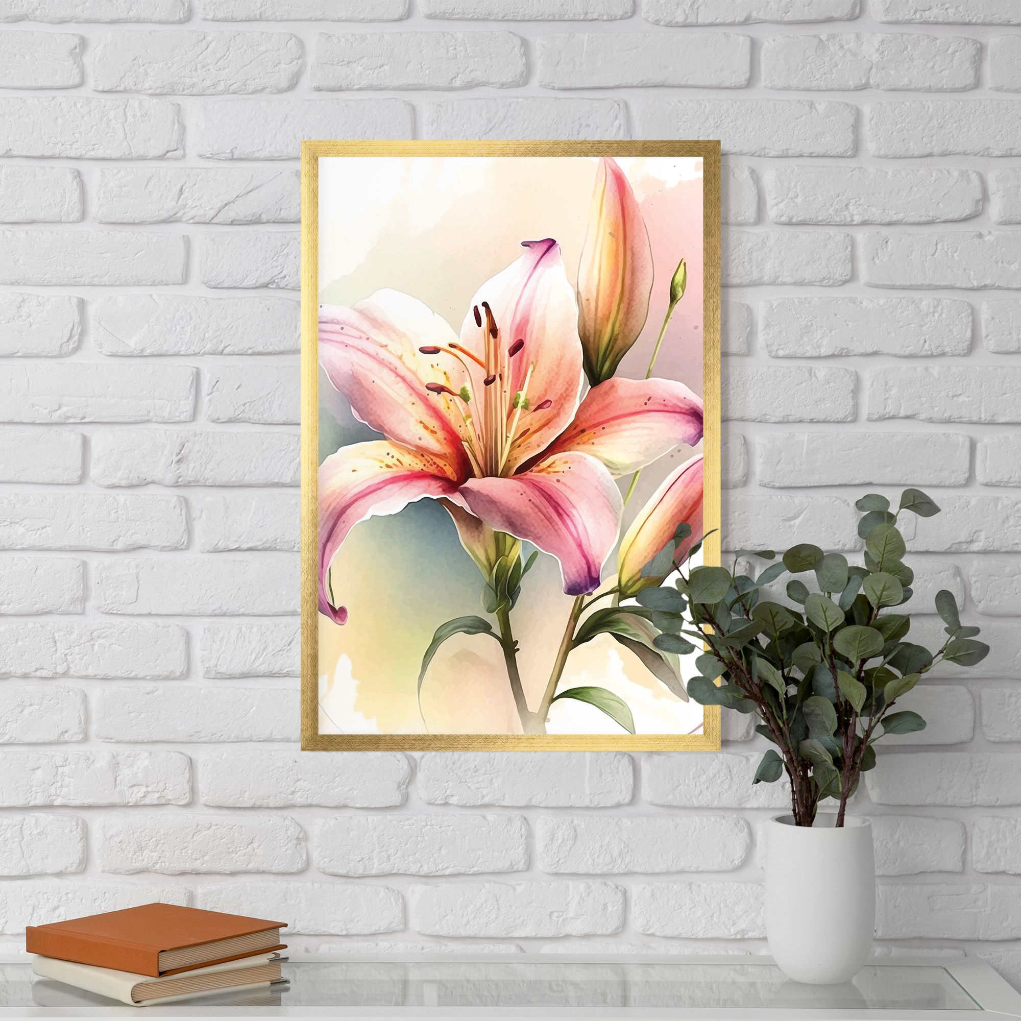 Pink Orange Lily mockup 5