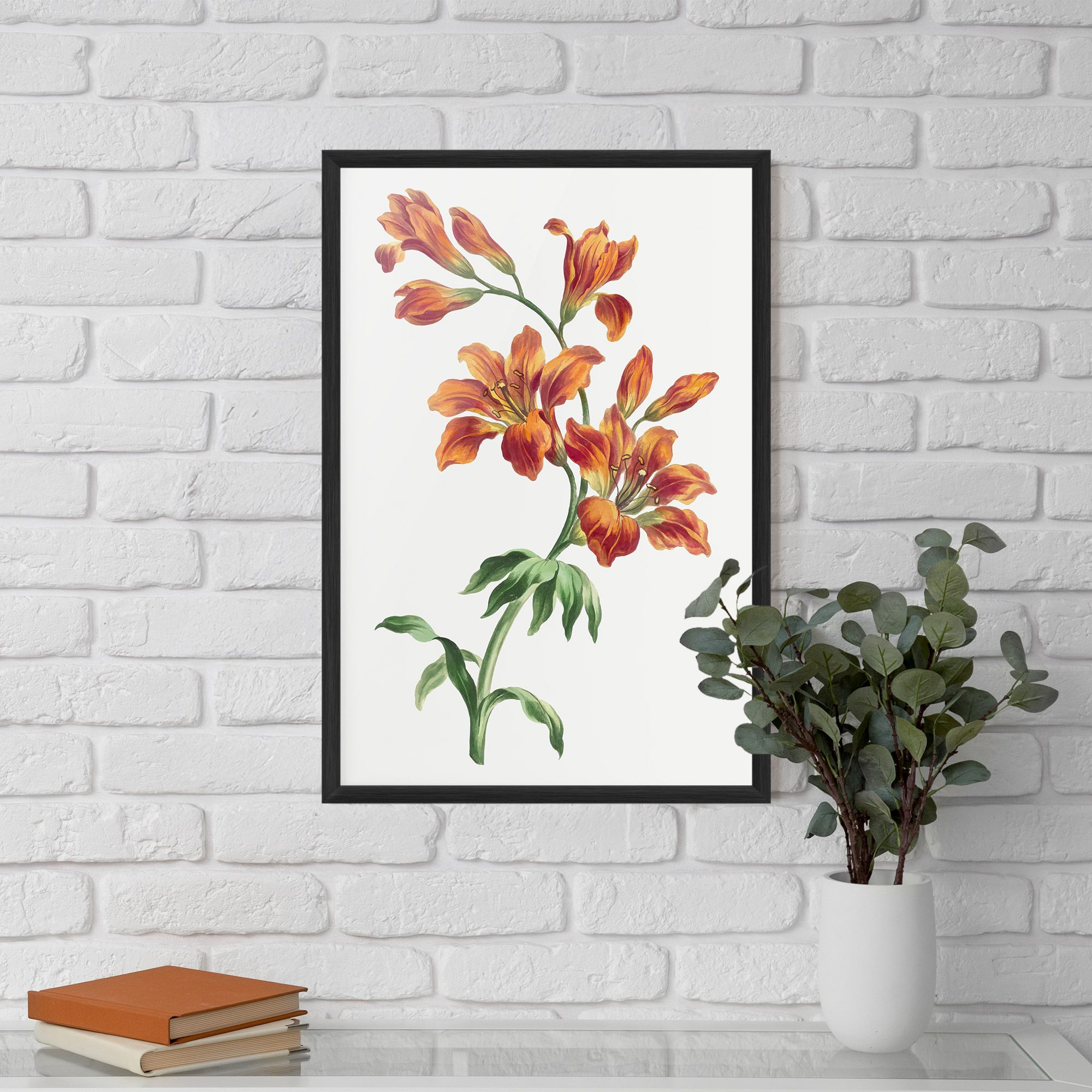 Orange Painted Lily mockup 5