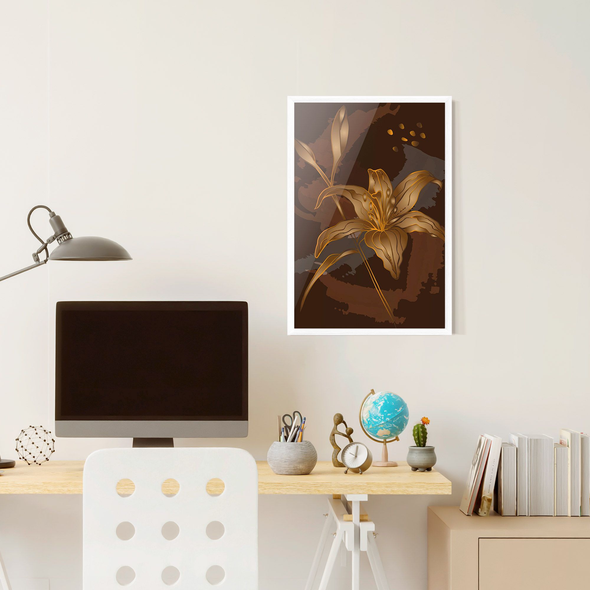 Gold Brown Lily mockup 6