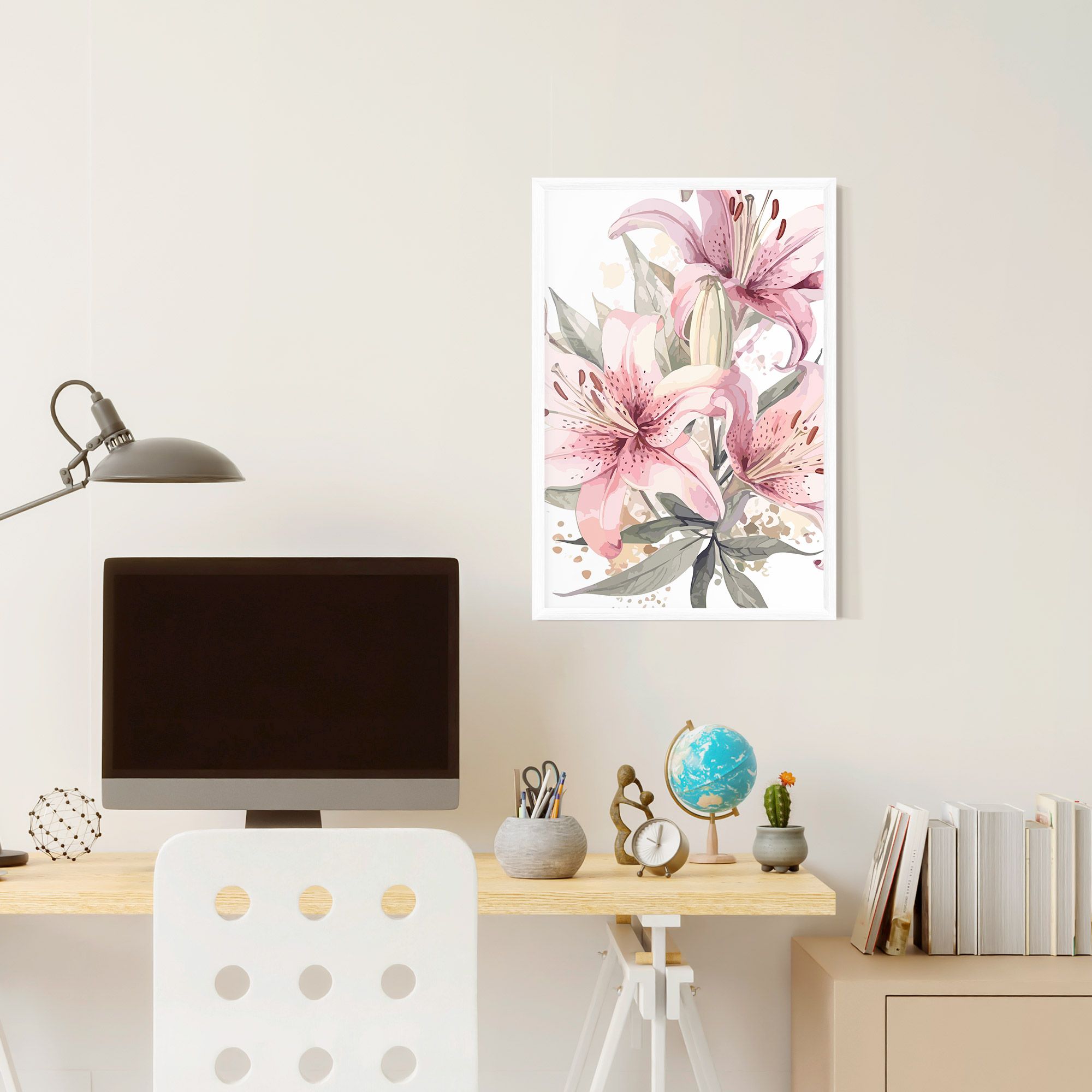 Light Pink Lily Art mockup 6