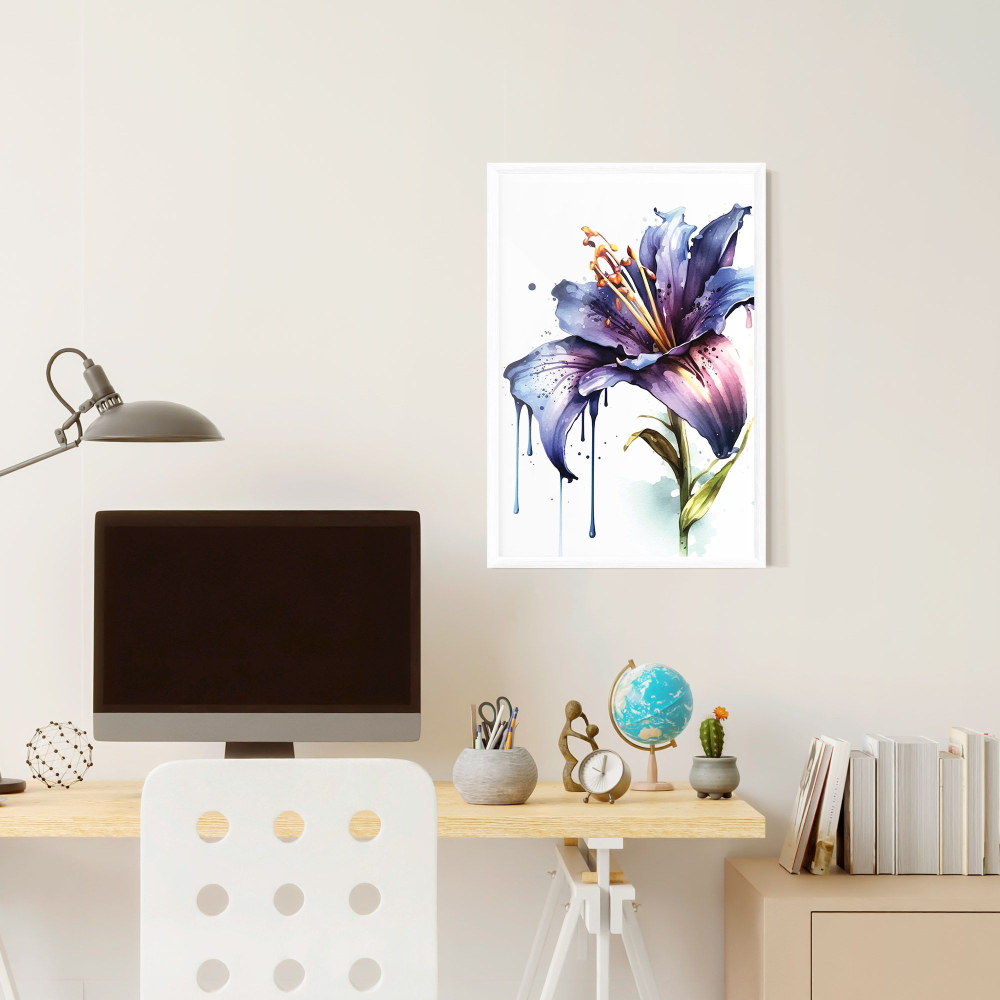 Purple Orange Lily mockup 6
