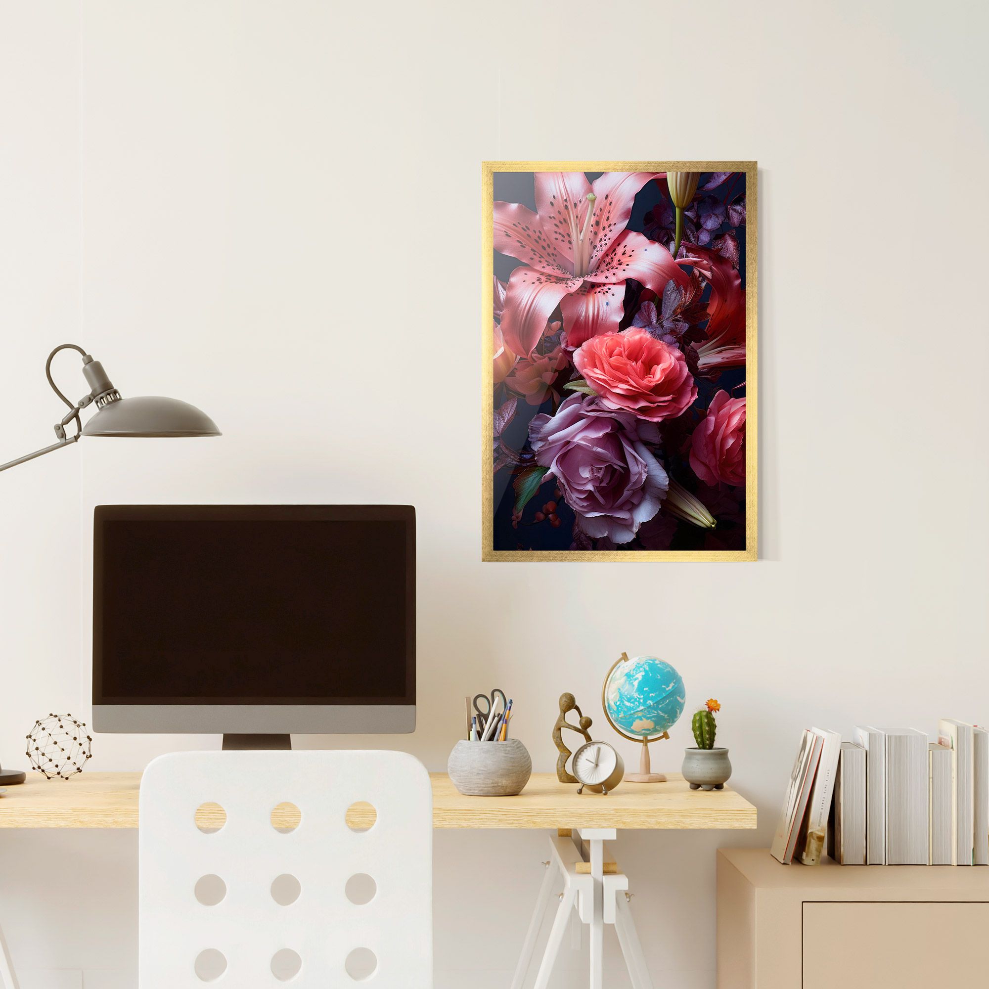 Pink Lily Roses mockup 6
