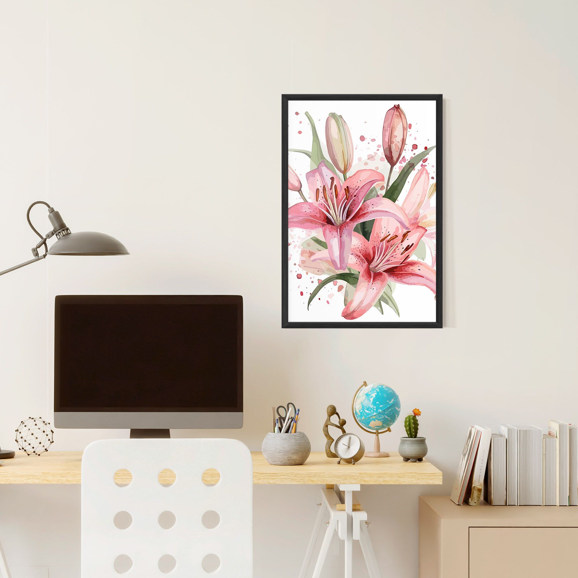 Beautiful Pink Lily mockup 6