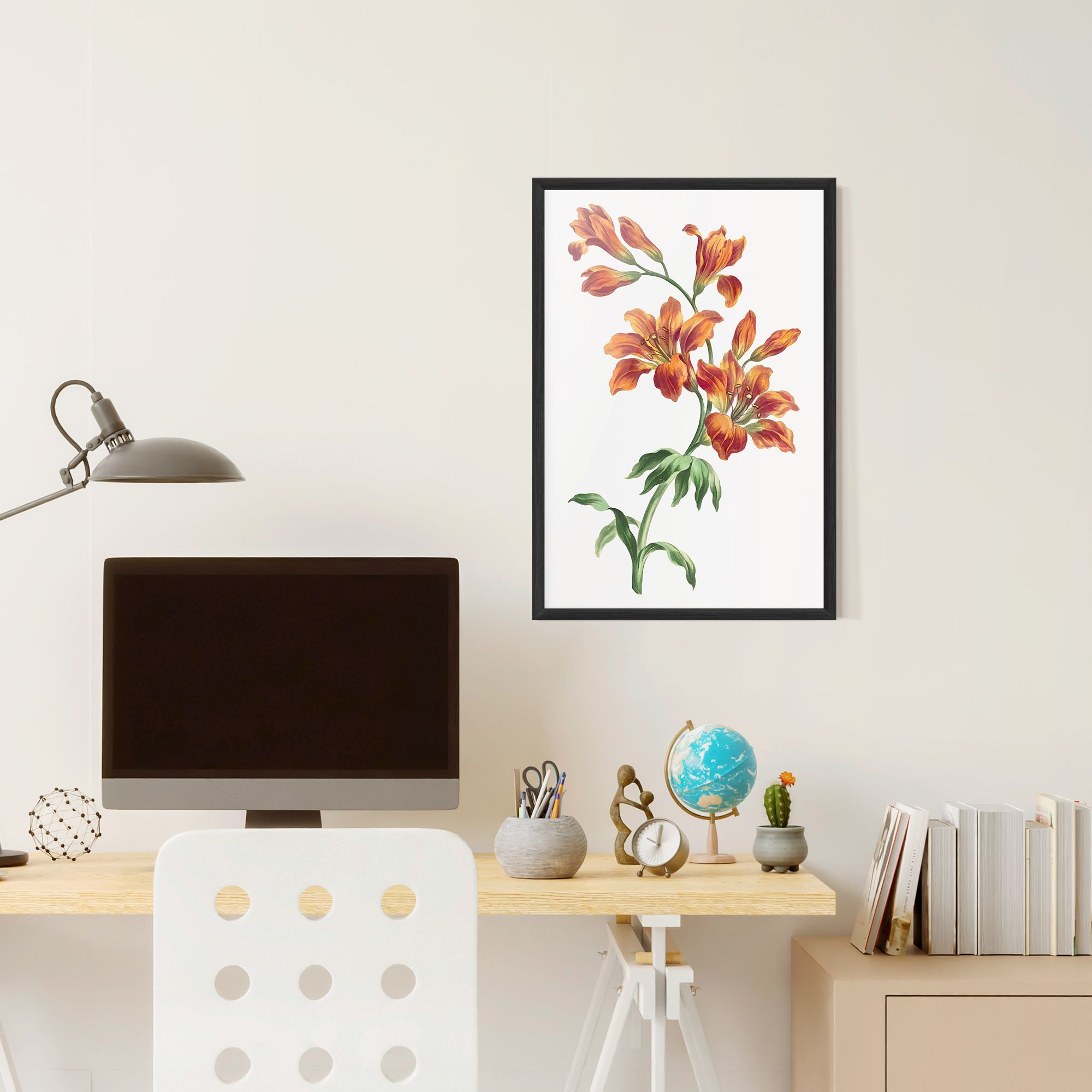 Orange Painted Lily mockup 6