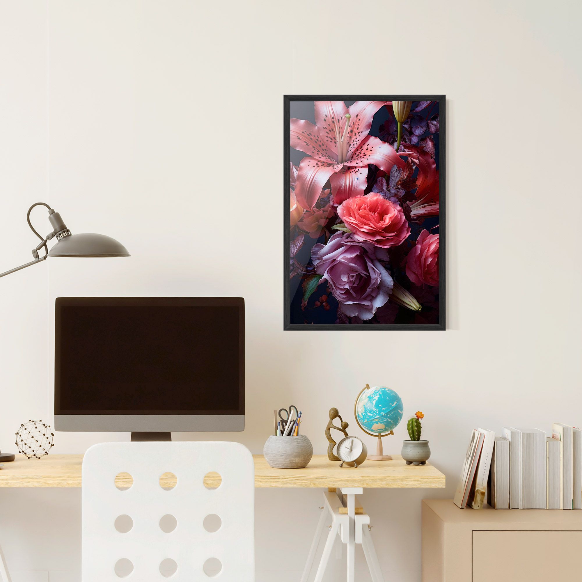 Pink Lily Roses mockup 6