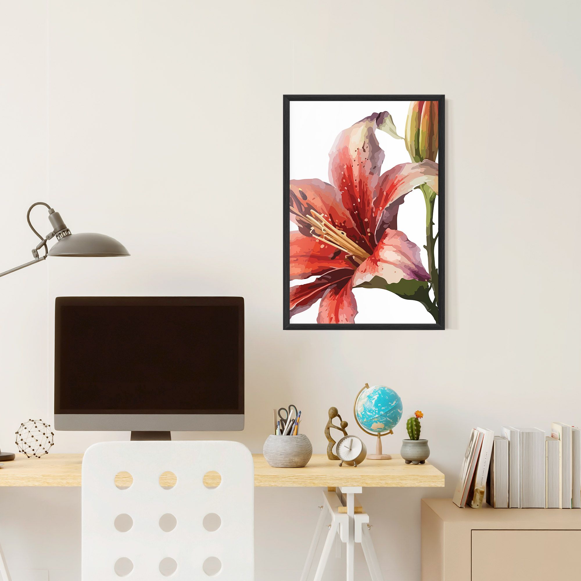 Pretty Red Purple Lily mockup 6