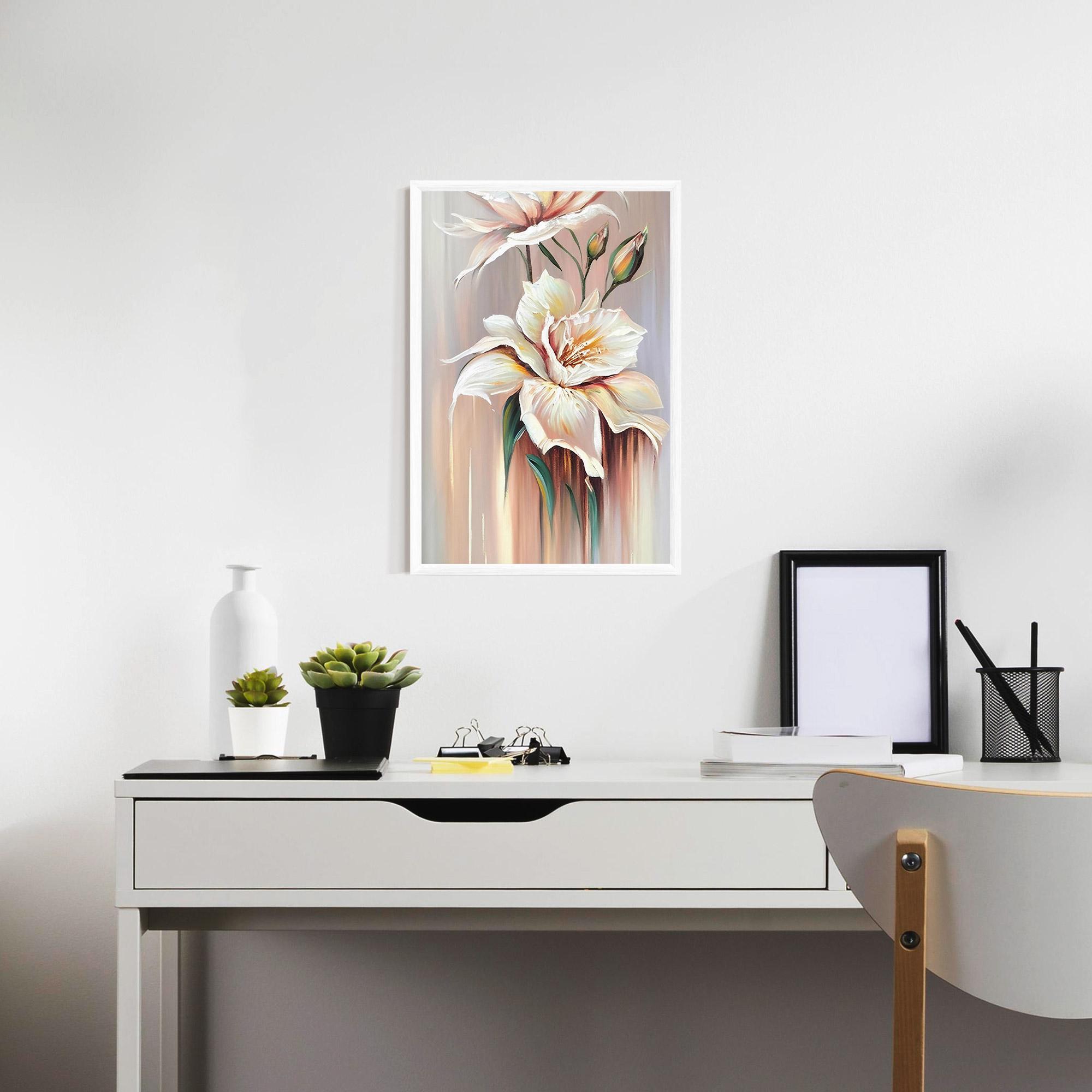 Poster Înrămat Abstract Lily Painting mockup 7