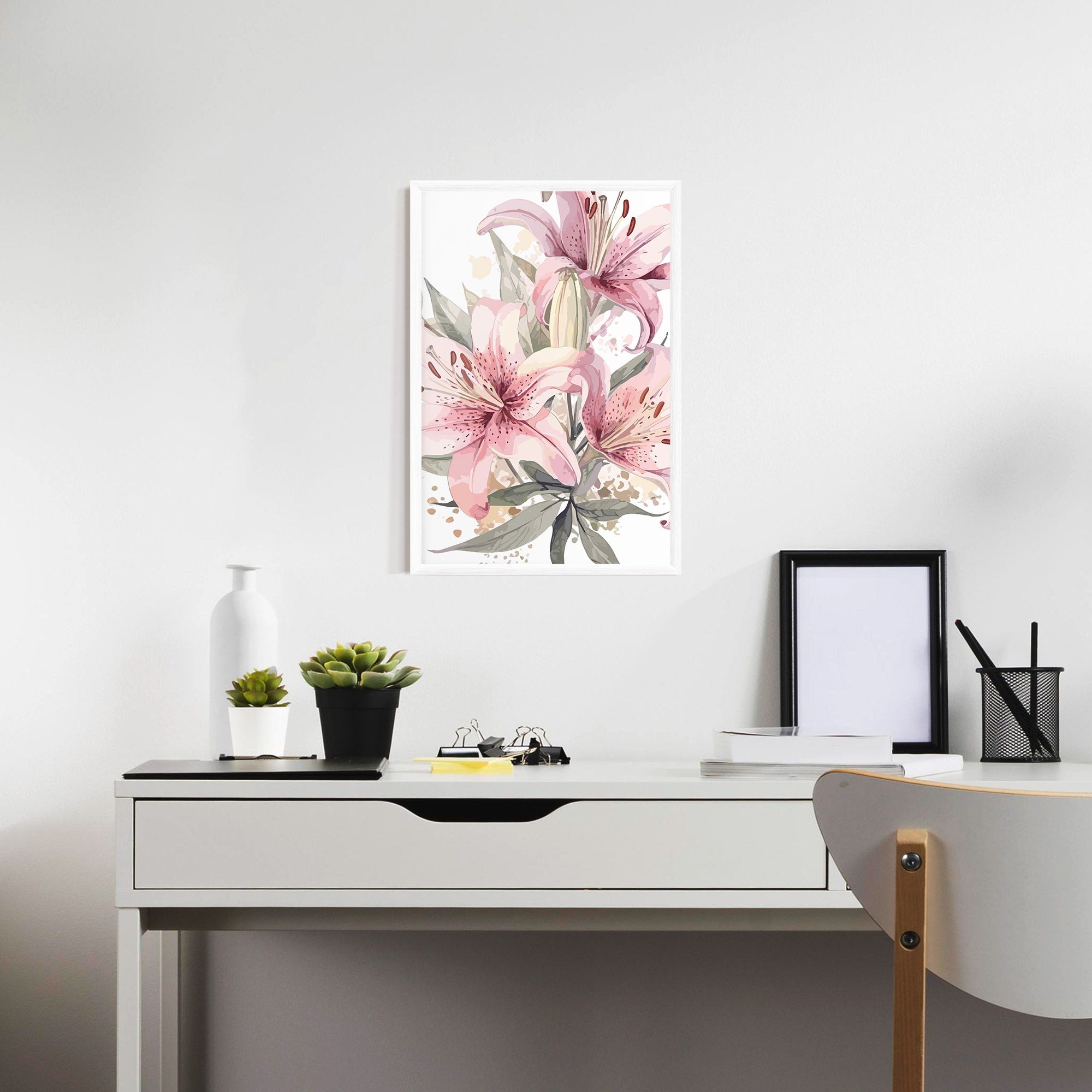Light Pink Lily Art mockup 7