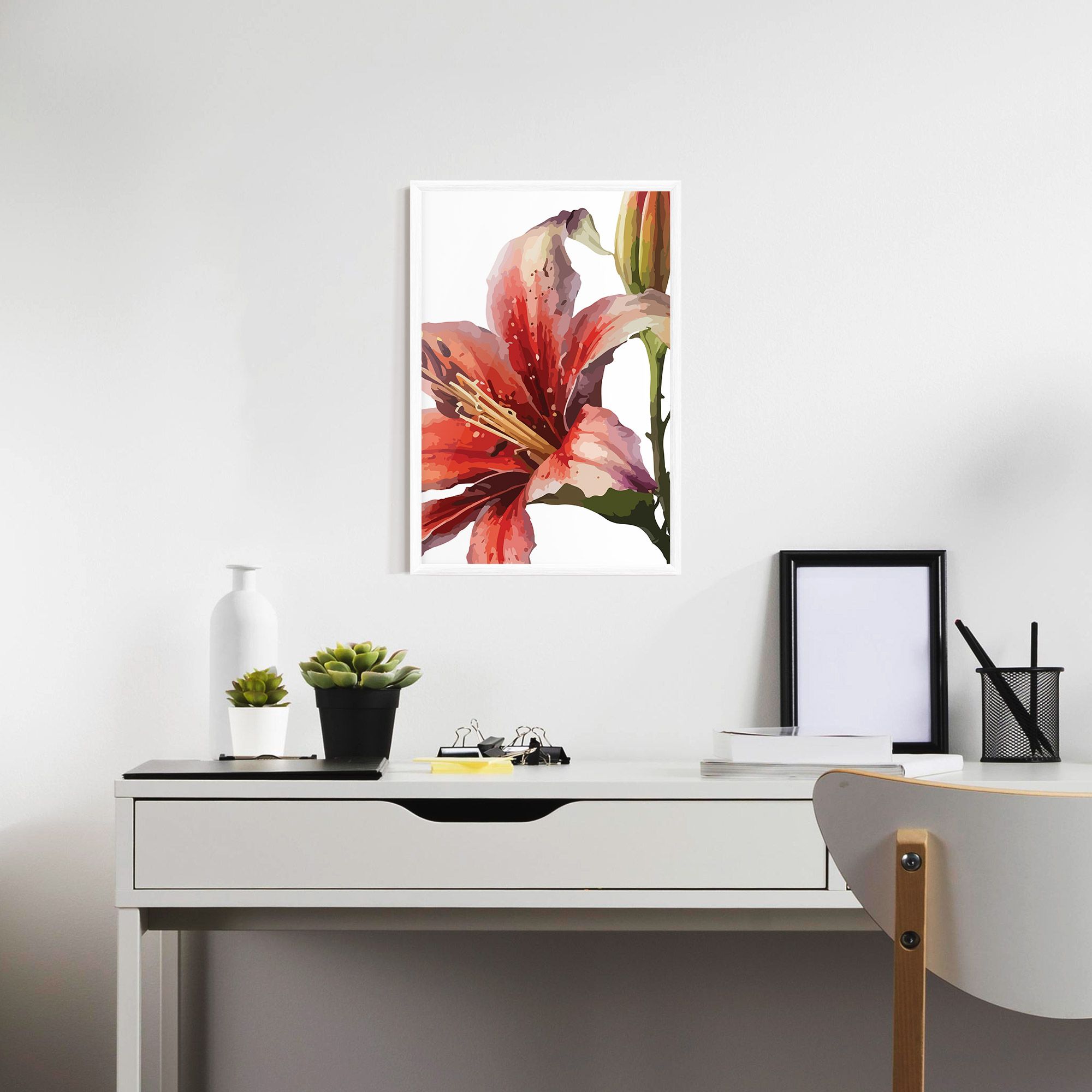Pretty Red Purple Lily mockup 7