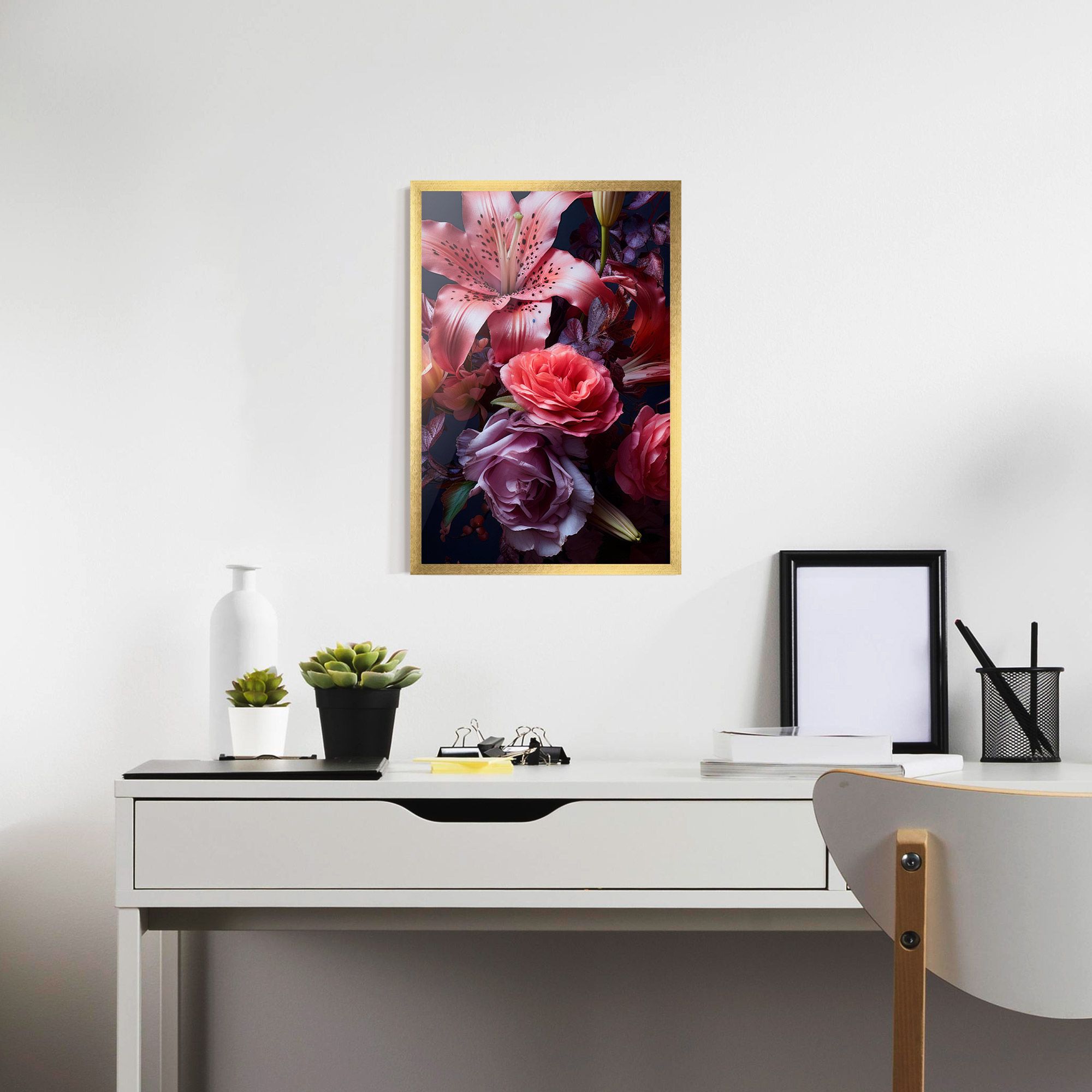 Pink Lily Roses mockup 7
