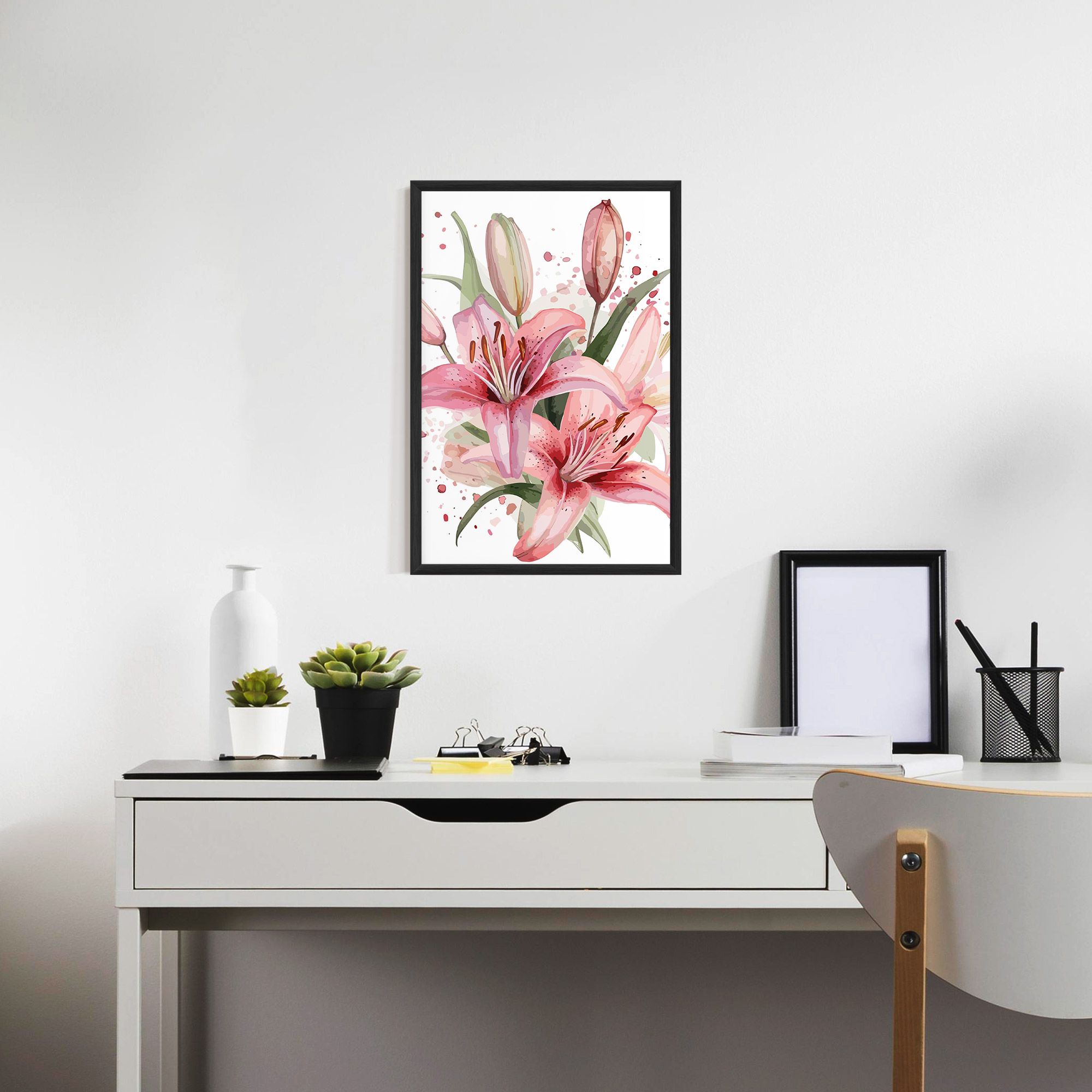 Beautiful Pink Lily mockup 7