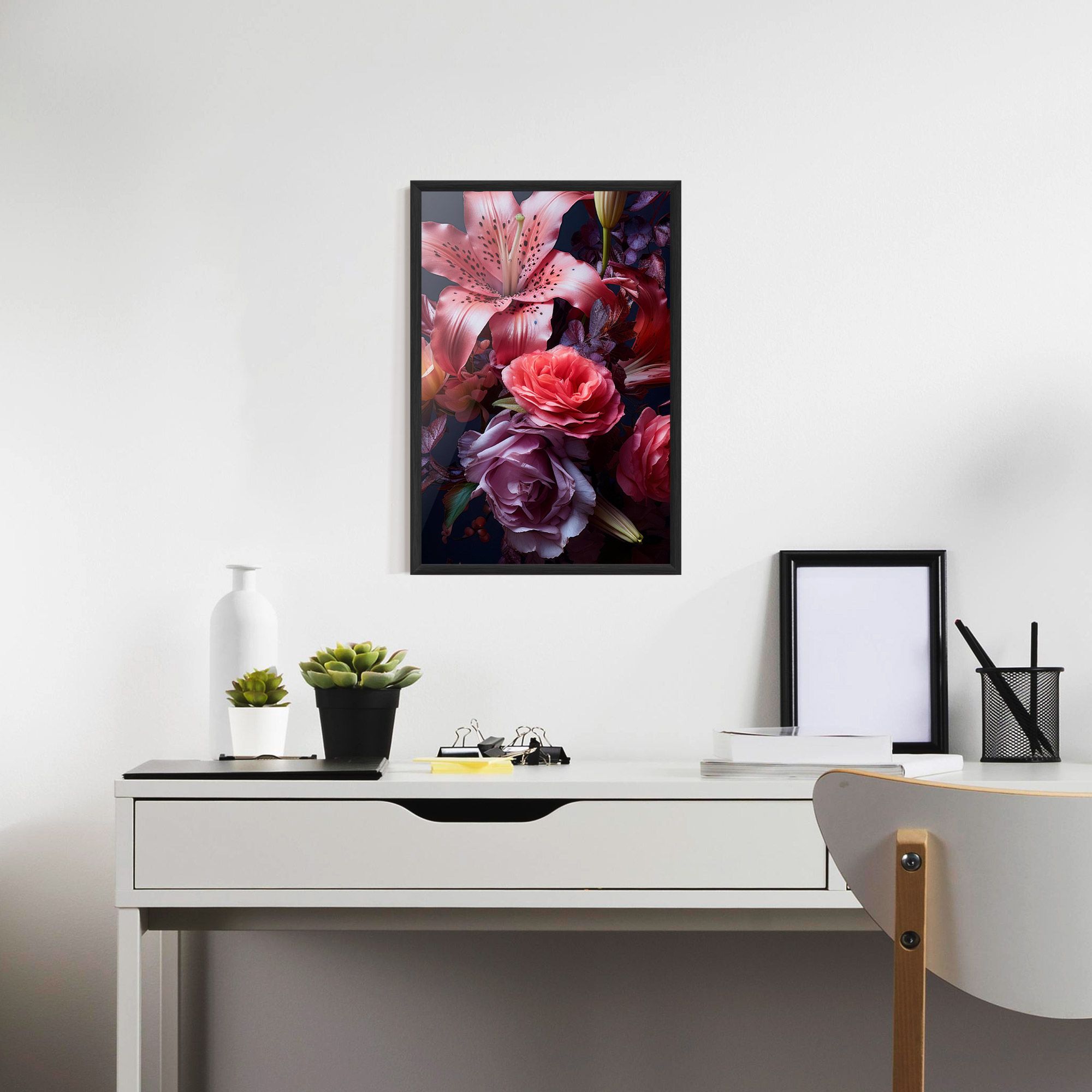 Pink Lily Roses mockup 7
