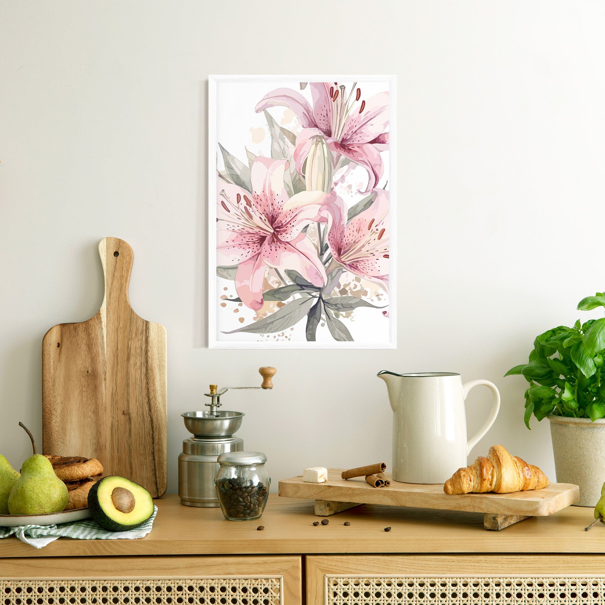 Light Pink Lily Art mockup 8