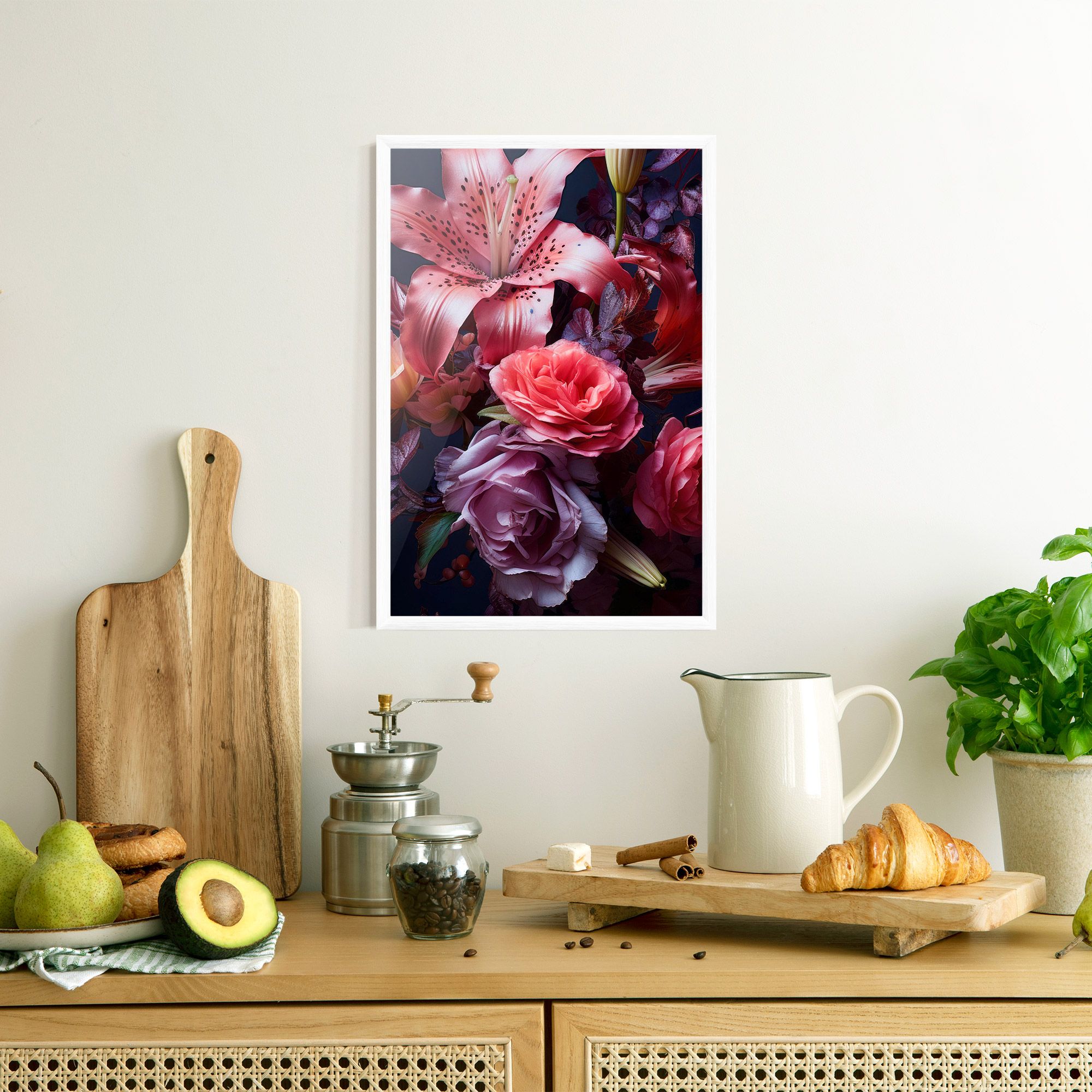 Pink Lily Roses mockup 8