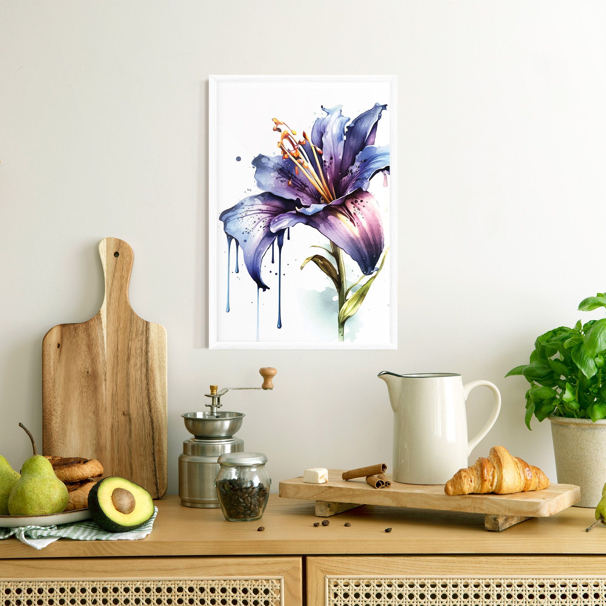 Purple Orange Lily mockup 8