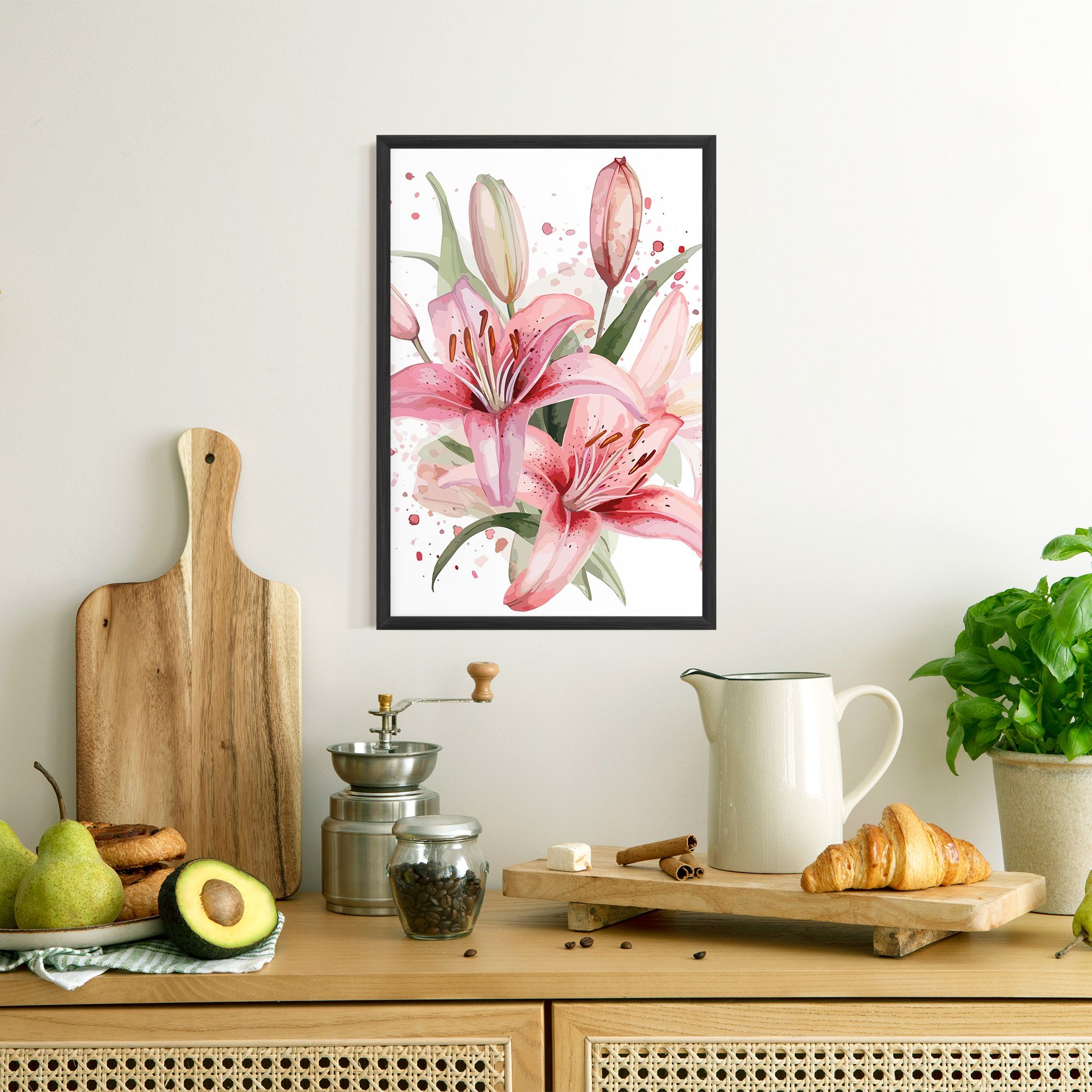 Beautiful Pink Lily mockup 8