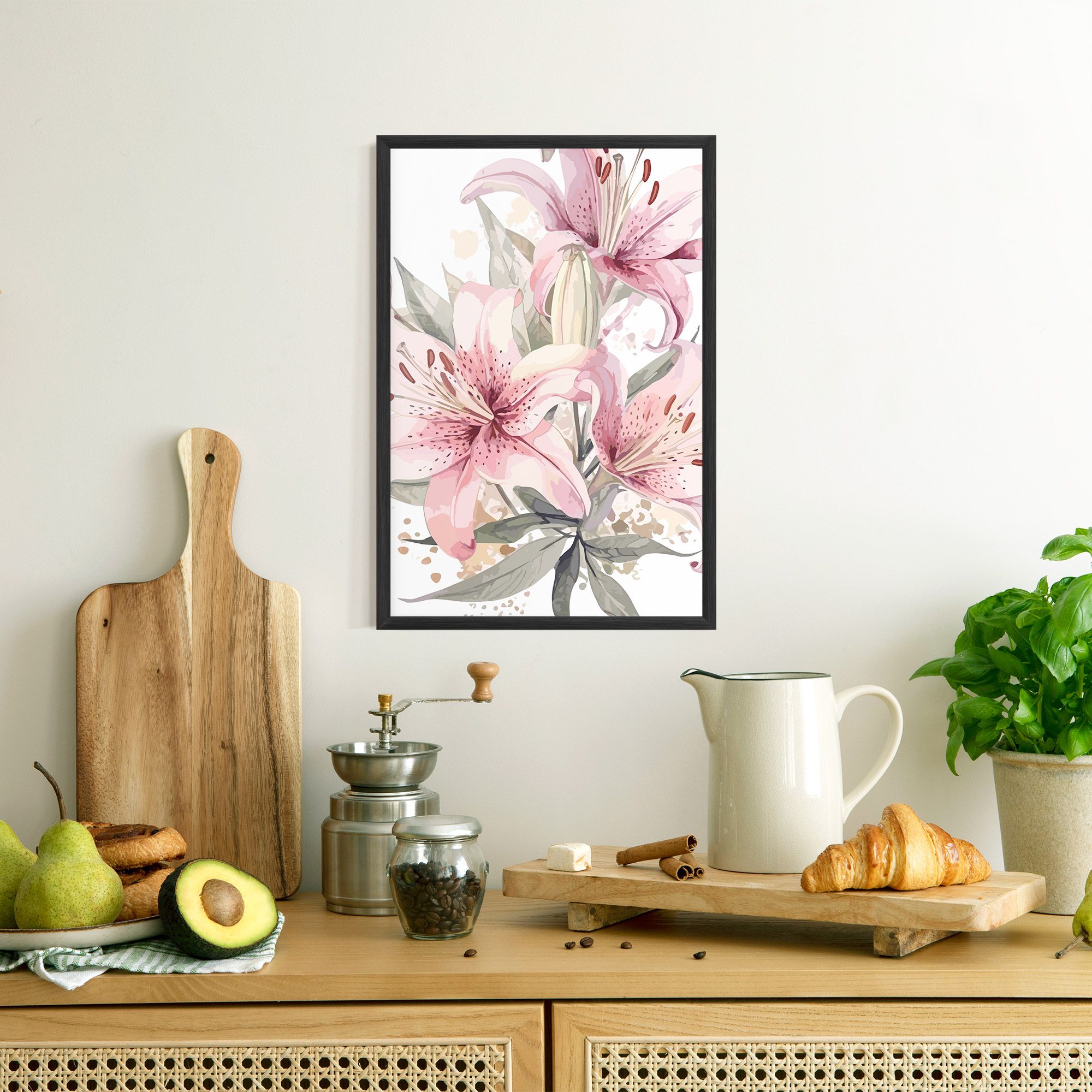 Light Pink Lily Art mockup 8
