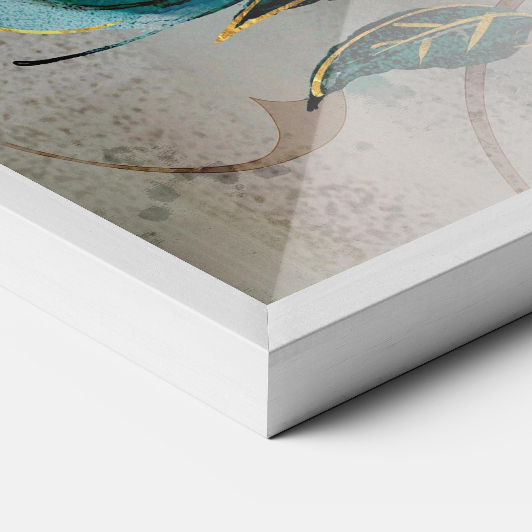 Poster Înrămat Bujori Albastri mockup 3