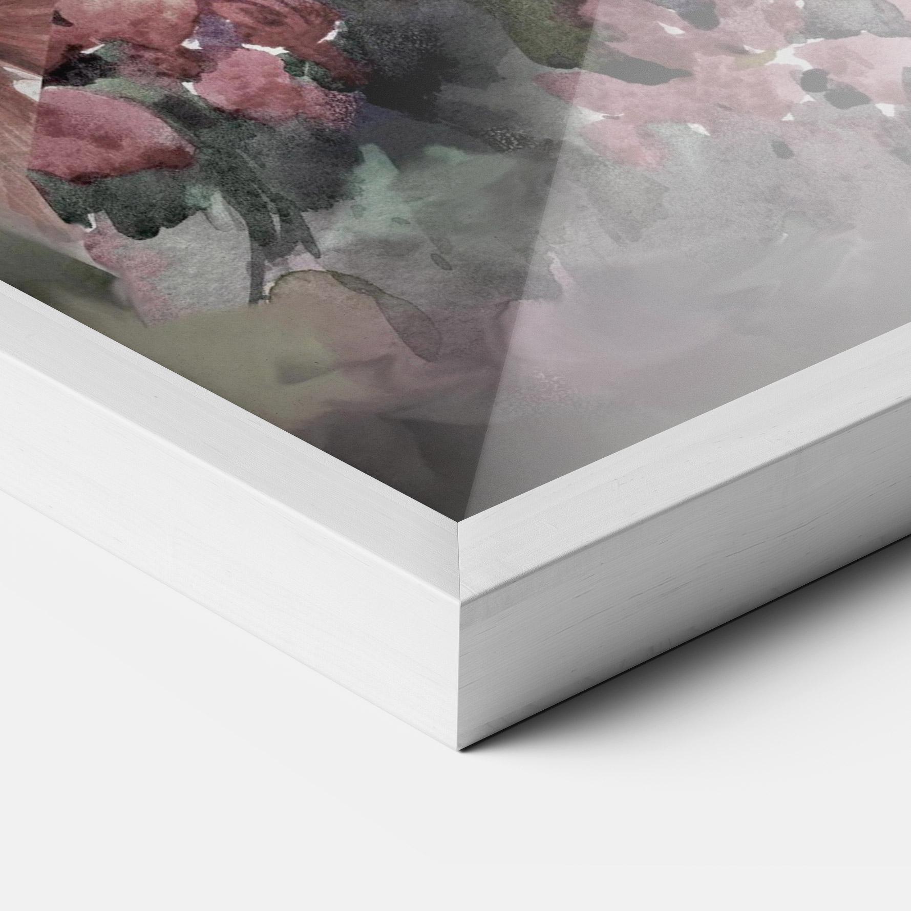 Poster Înrămat Contrastul De Flori mockup 3