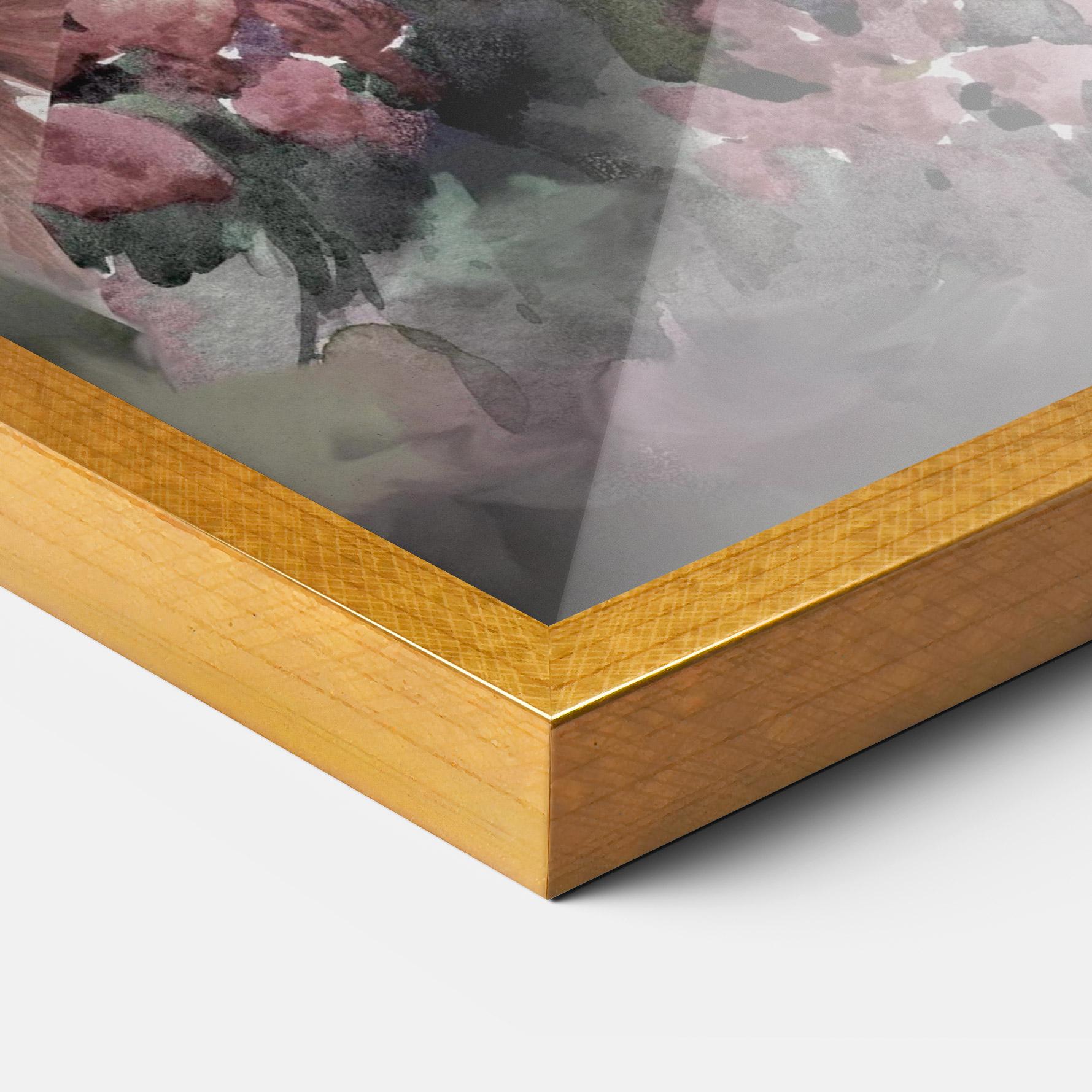 Poster Înrămat Contrastul De Flori mockup 3