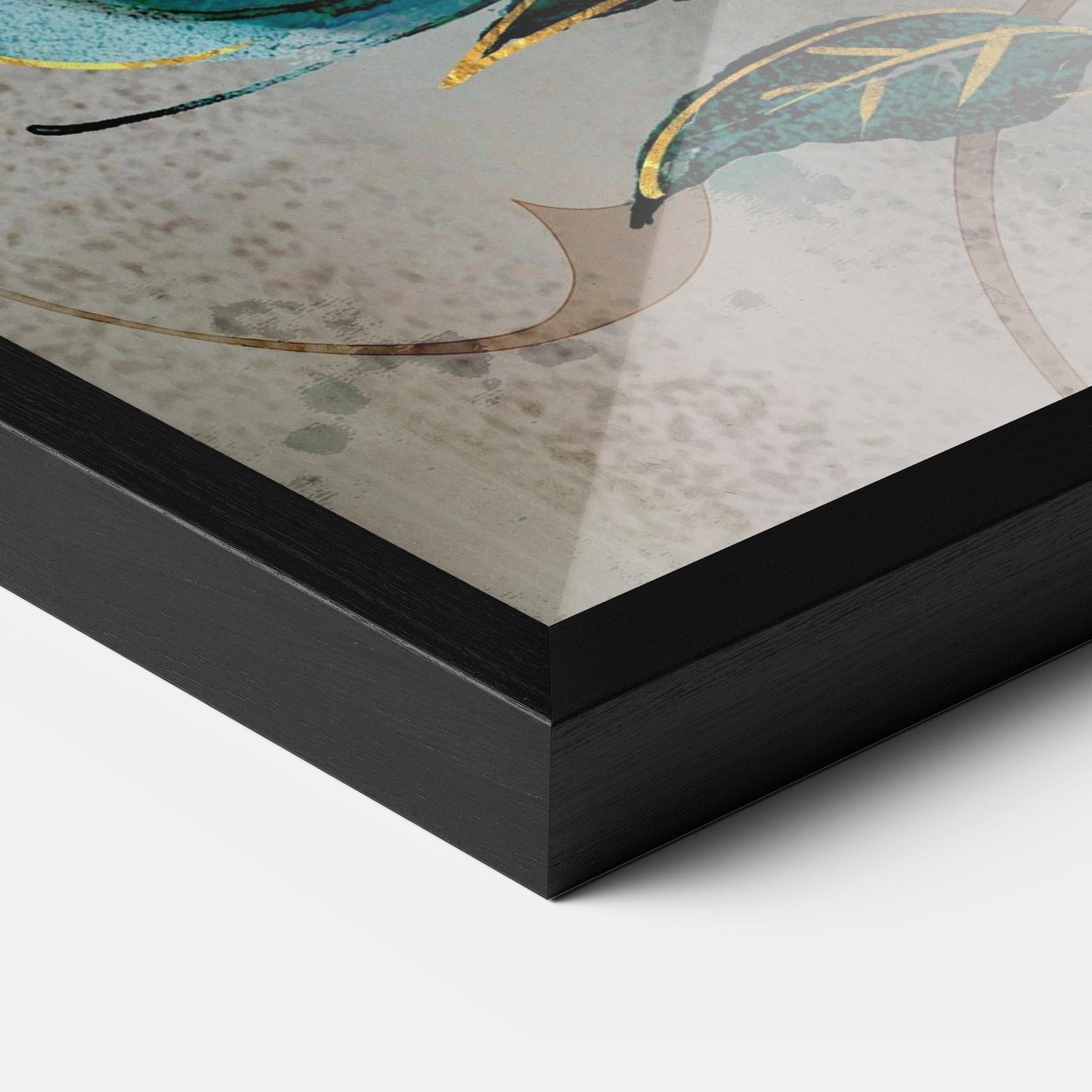 Poster Înrămat Bujori Albastri mockup 3