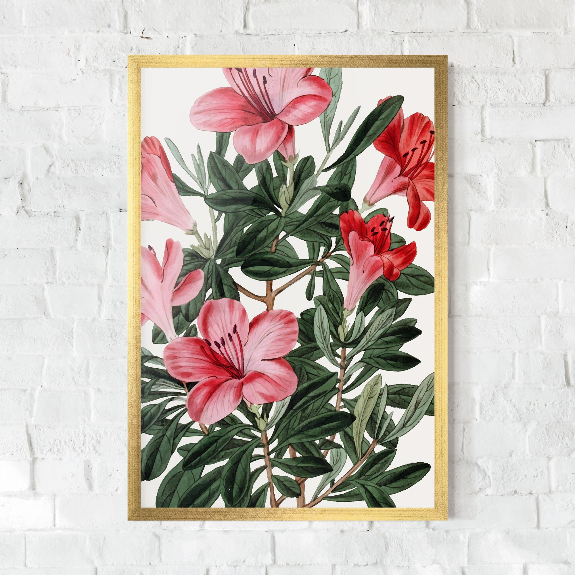 Poster Înrămat Pink Exotic Red mockup 0