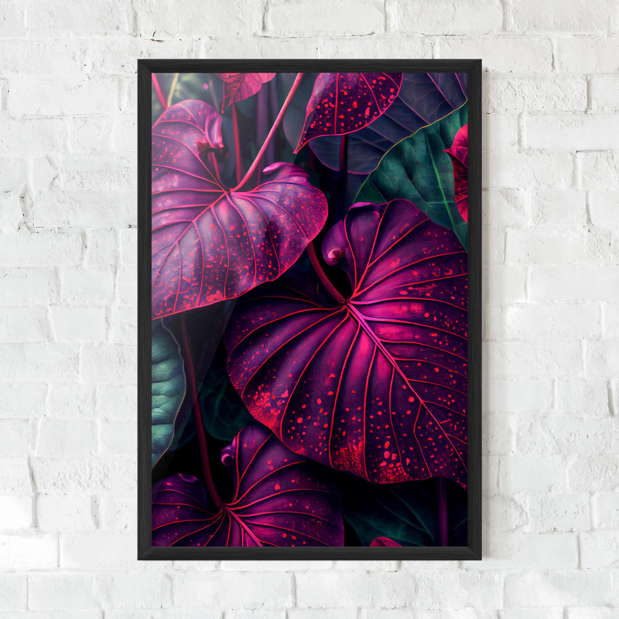 Poster Înrămat Big Purple Exotic mockup 0