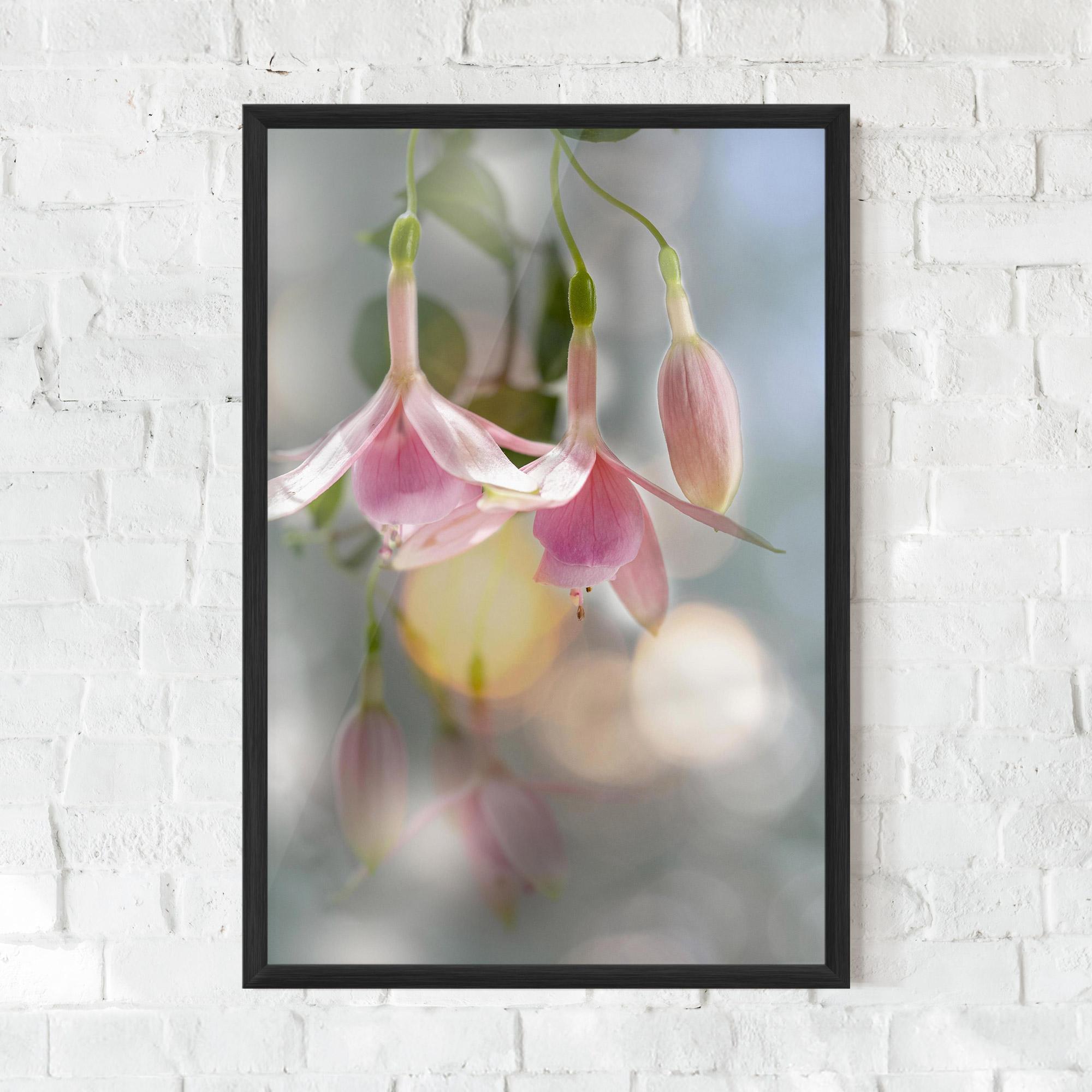 Poster Înrămat Dreamy Pink Exotic mockup 0