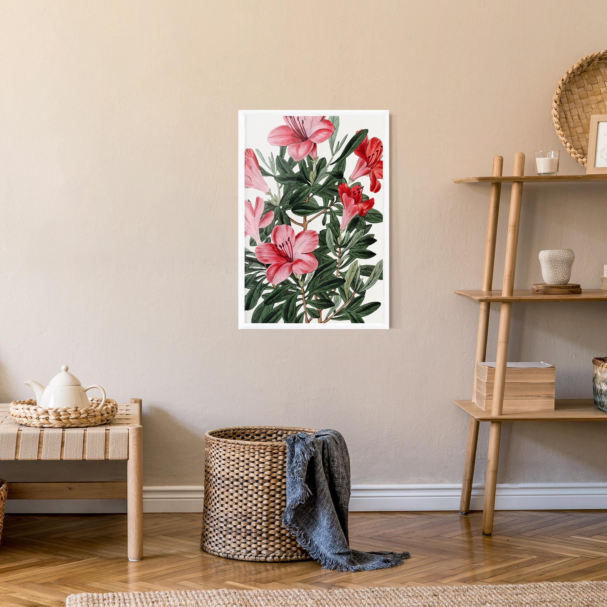 Poster Înrămat Pink Exotic Red mockup 9