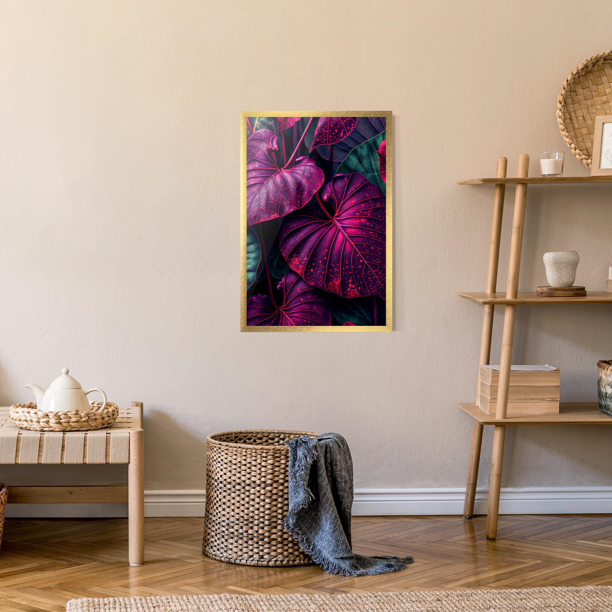 Poster Înrămat Big Purple Exotic mockup 9