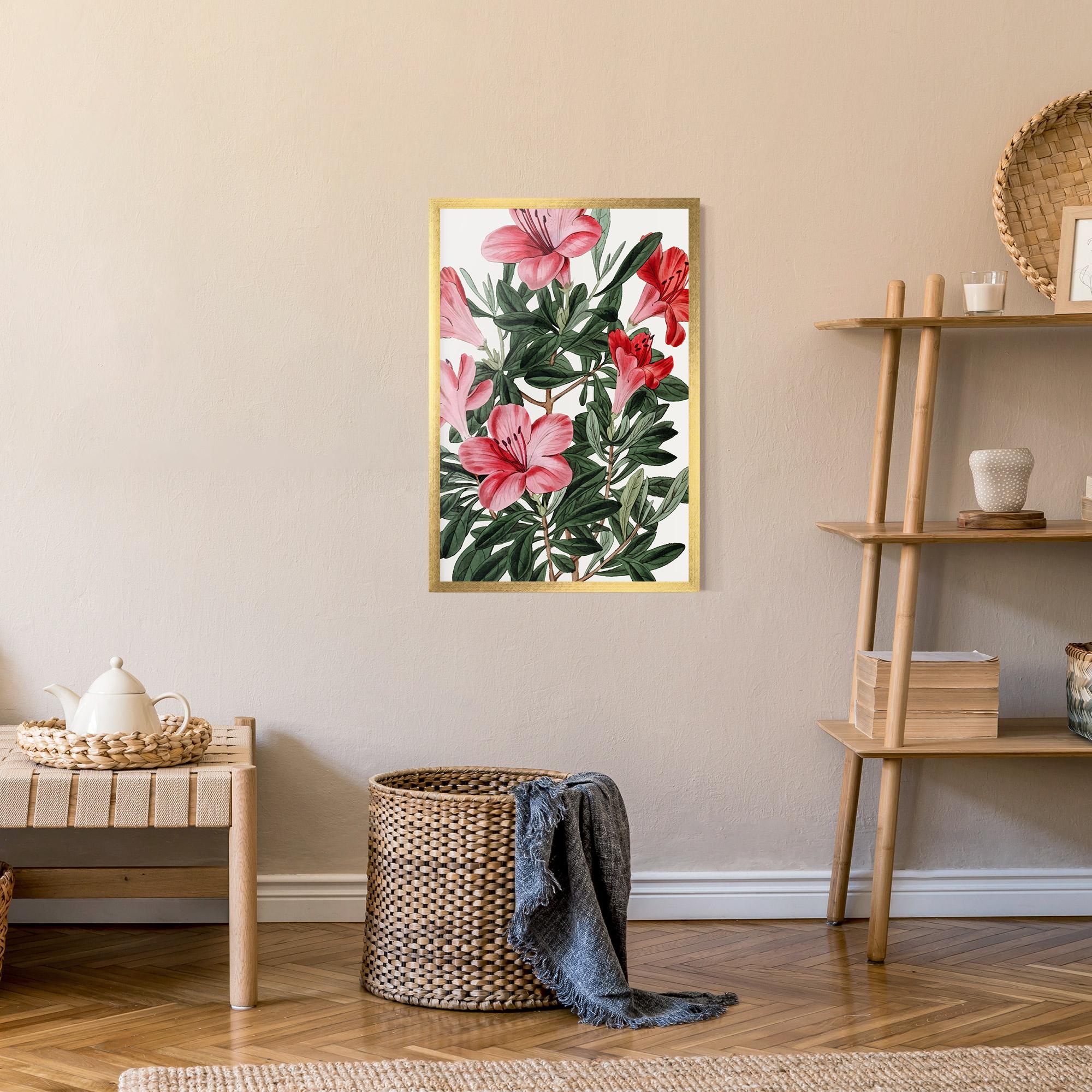 Poster Înrămat Pink Exotic Red mockup 9
