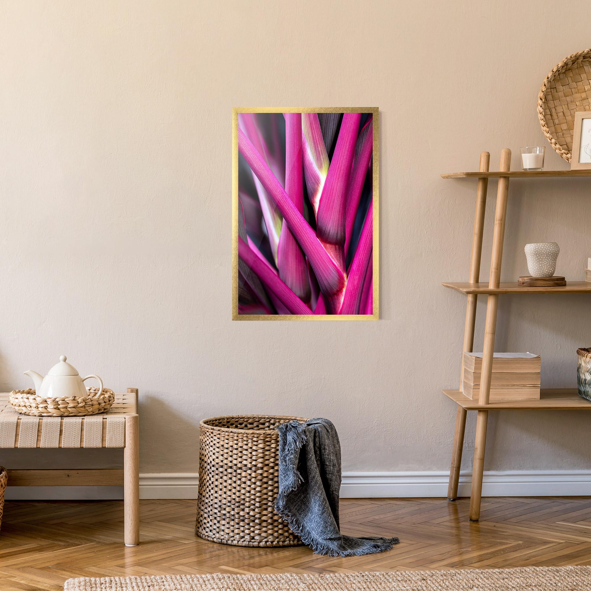 Poster Înrămat Purple Exotic Plant mockup 9