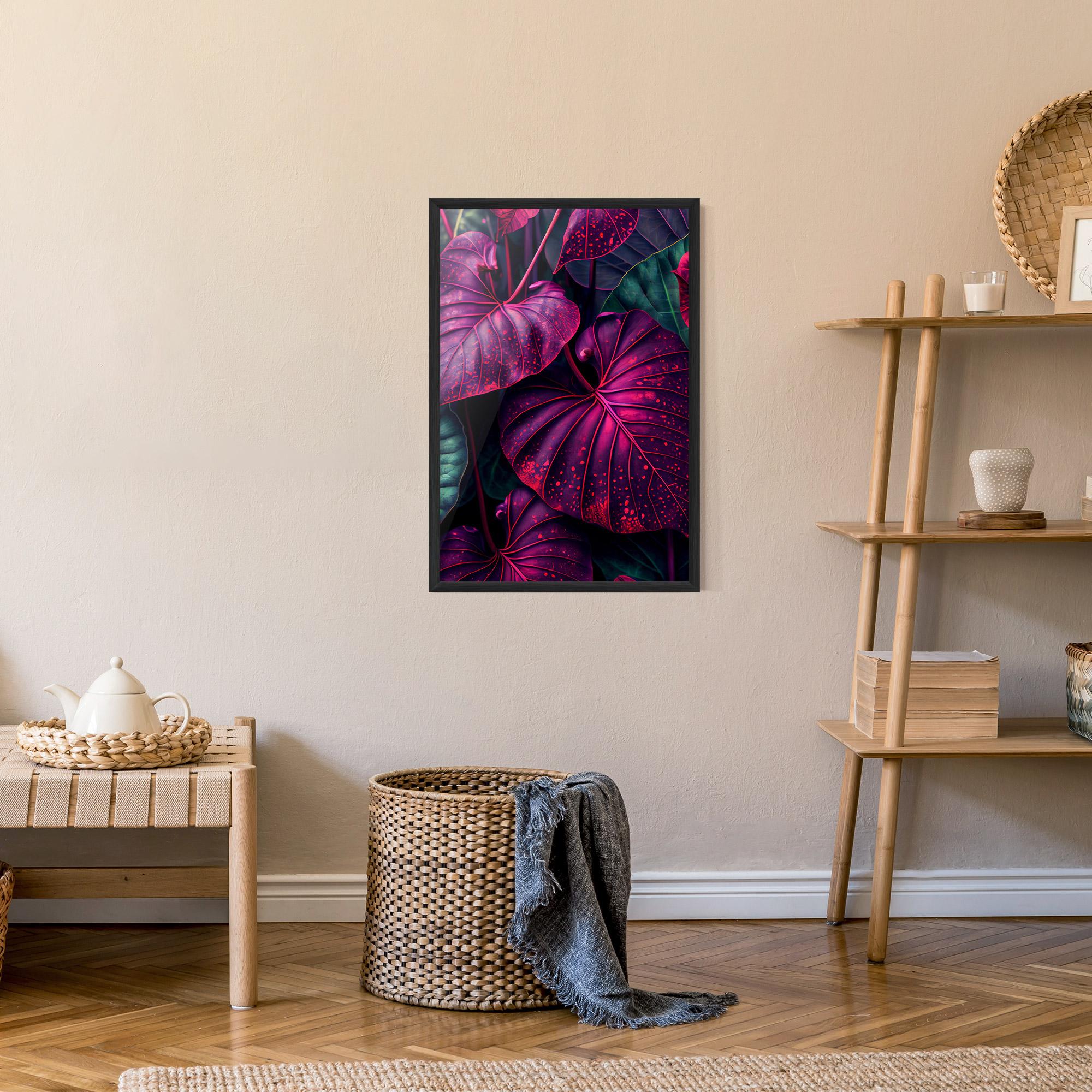 Poster Înrămat Big Purple Exotic mockup 9