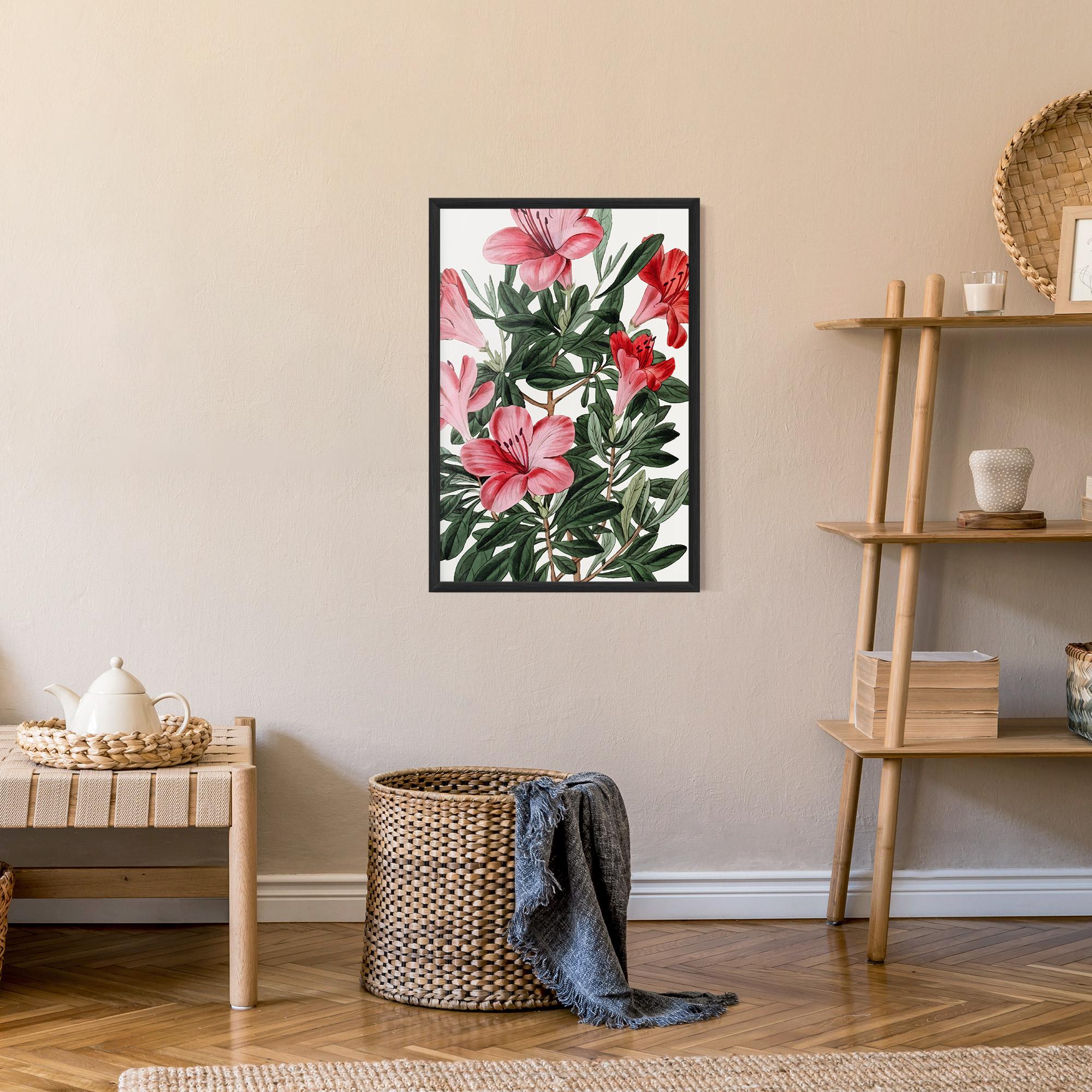 Poster Înrămat Pink Exotic Red mockup 9