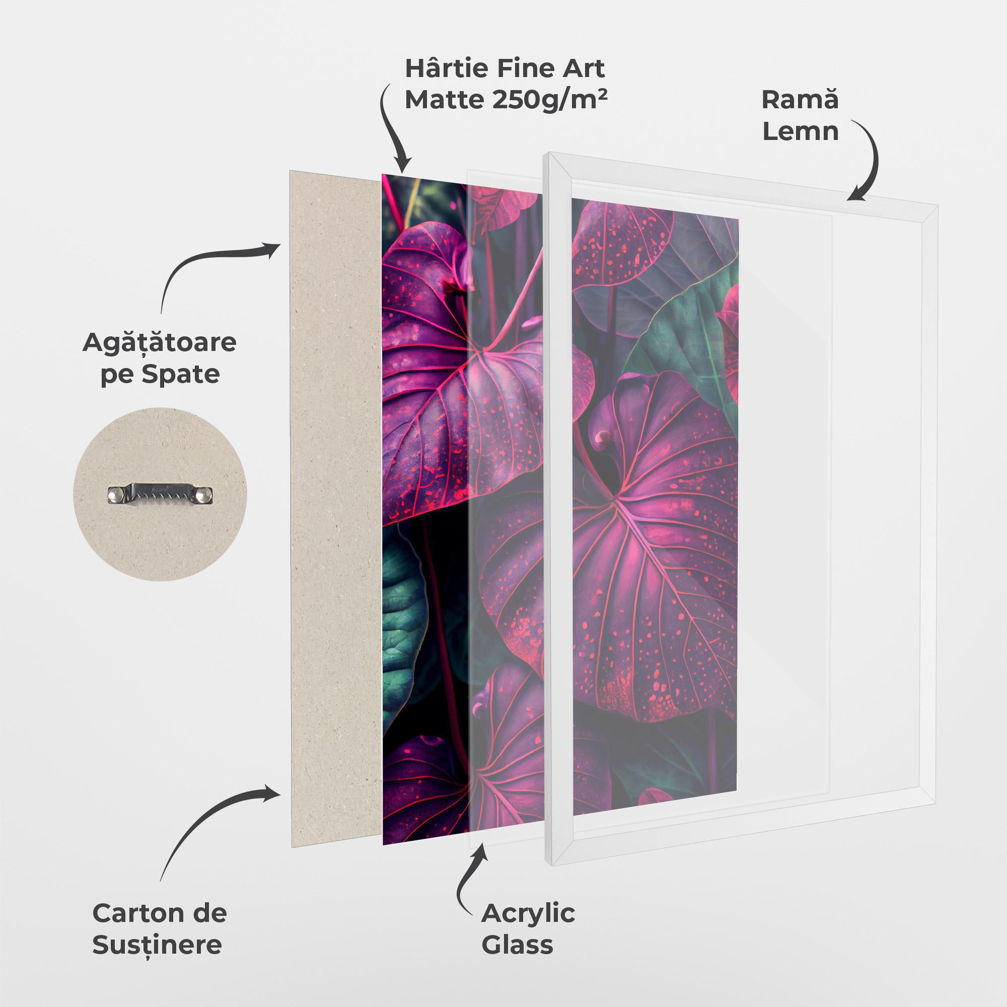 Poster Înrămat Big Purple Exotic mockup 1