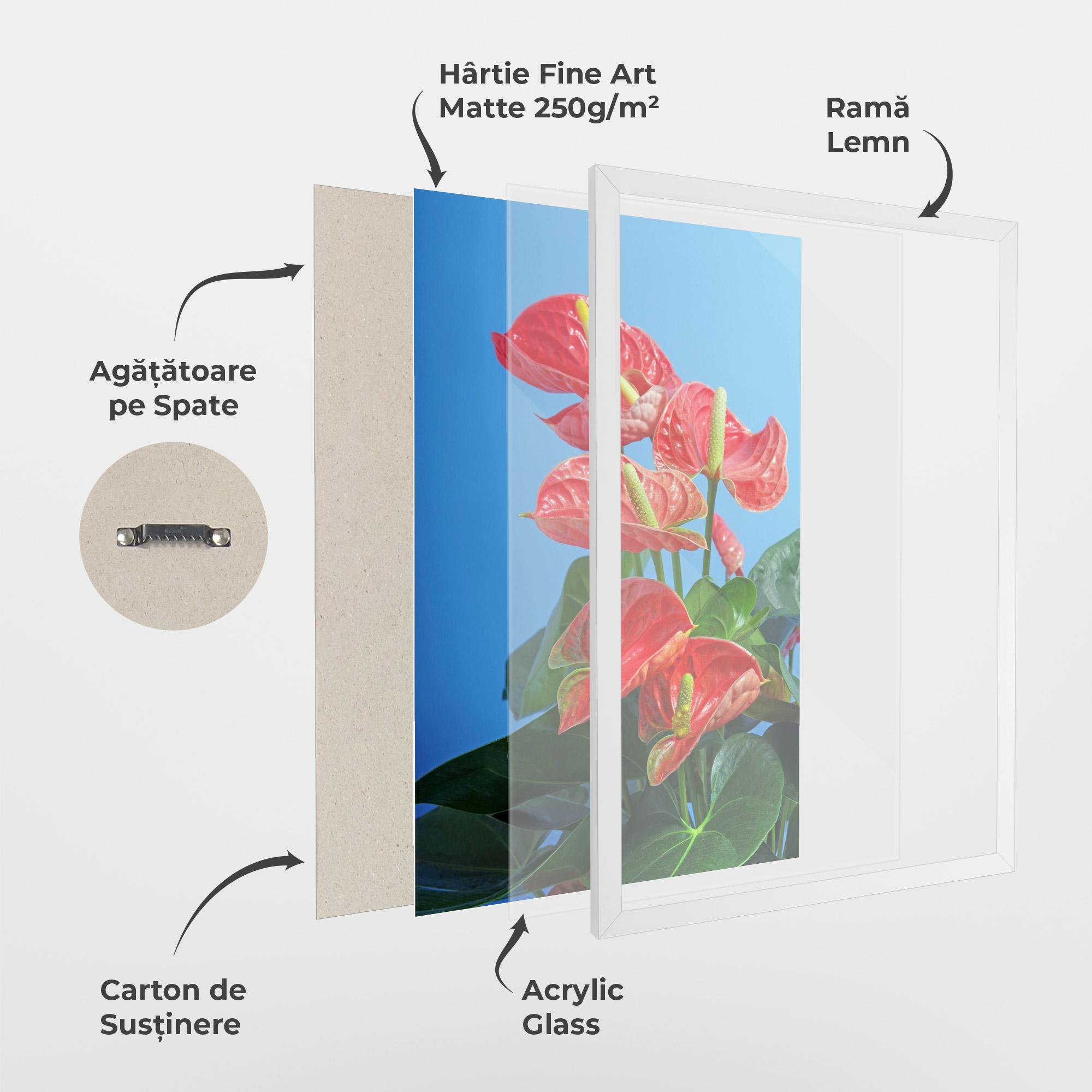 Poster Înrămat Red Green Exotic mockup 1