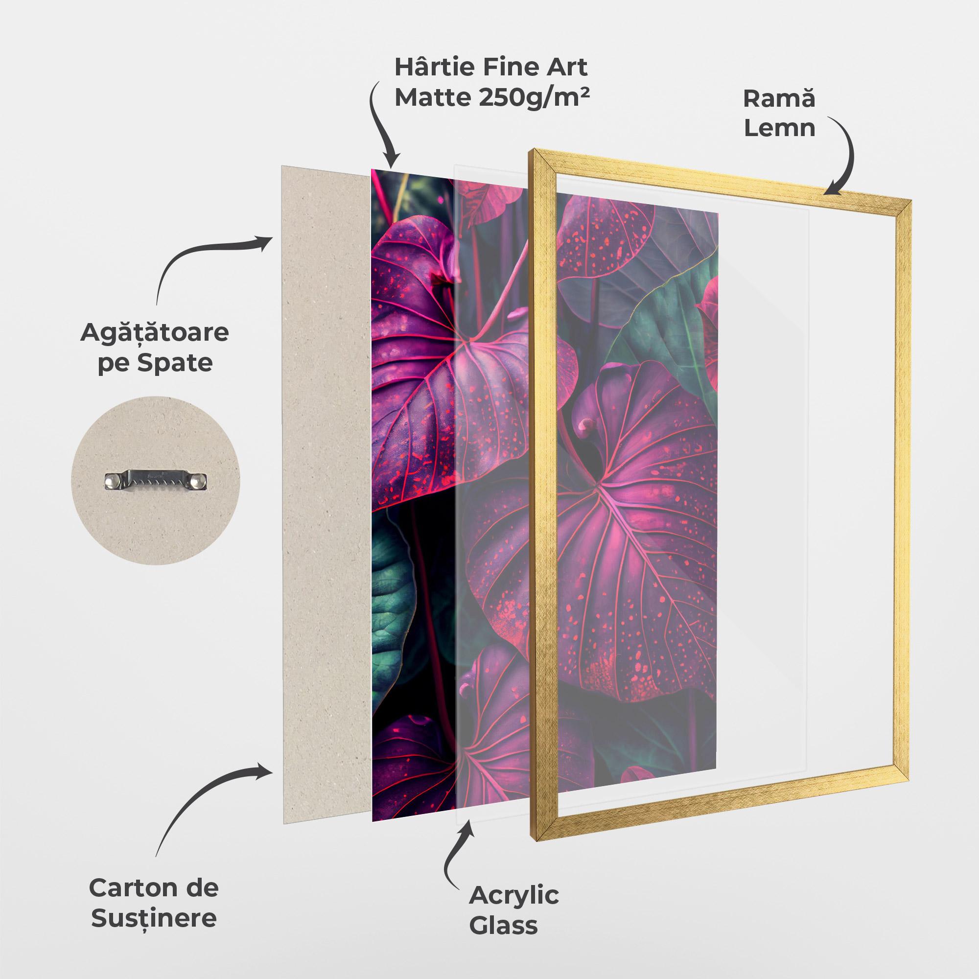 Poster Înrămat Big Purple Exotic mockup 1