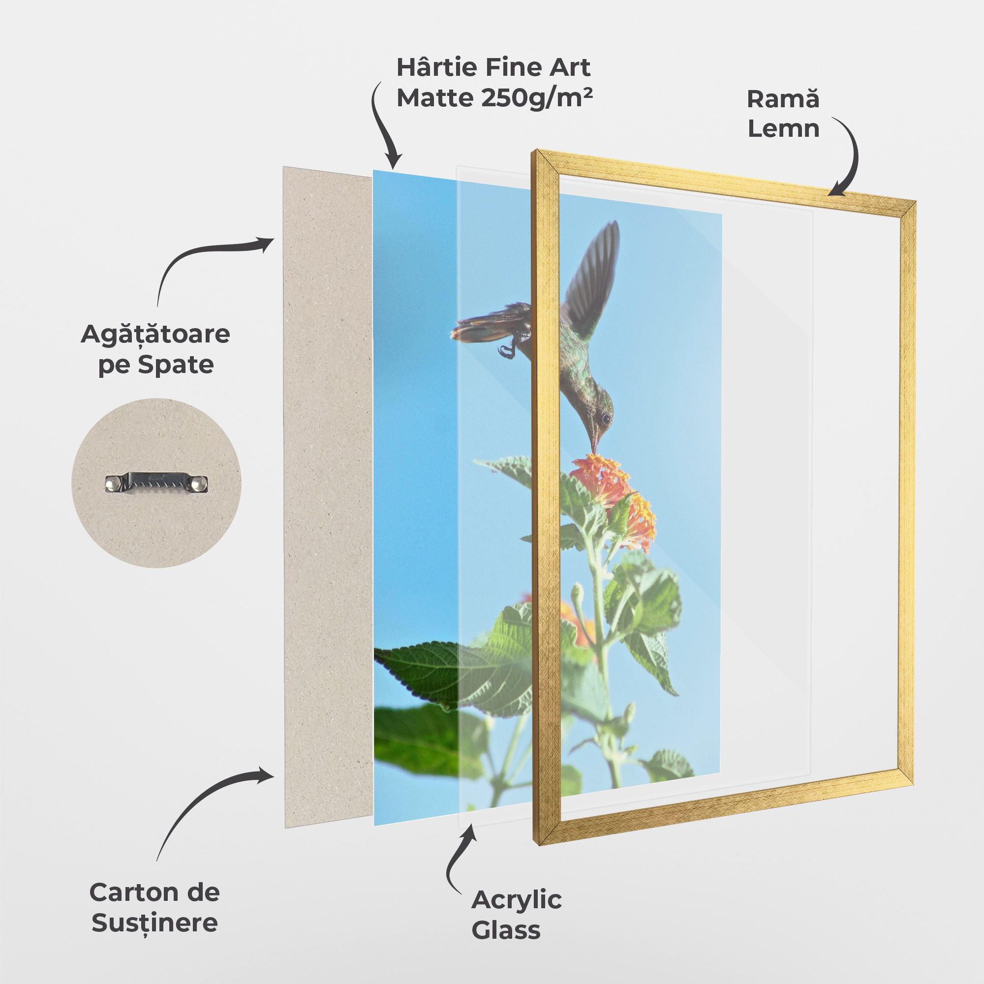 Bird Exotic Flower mockup 1