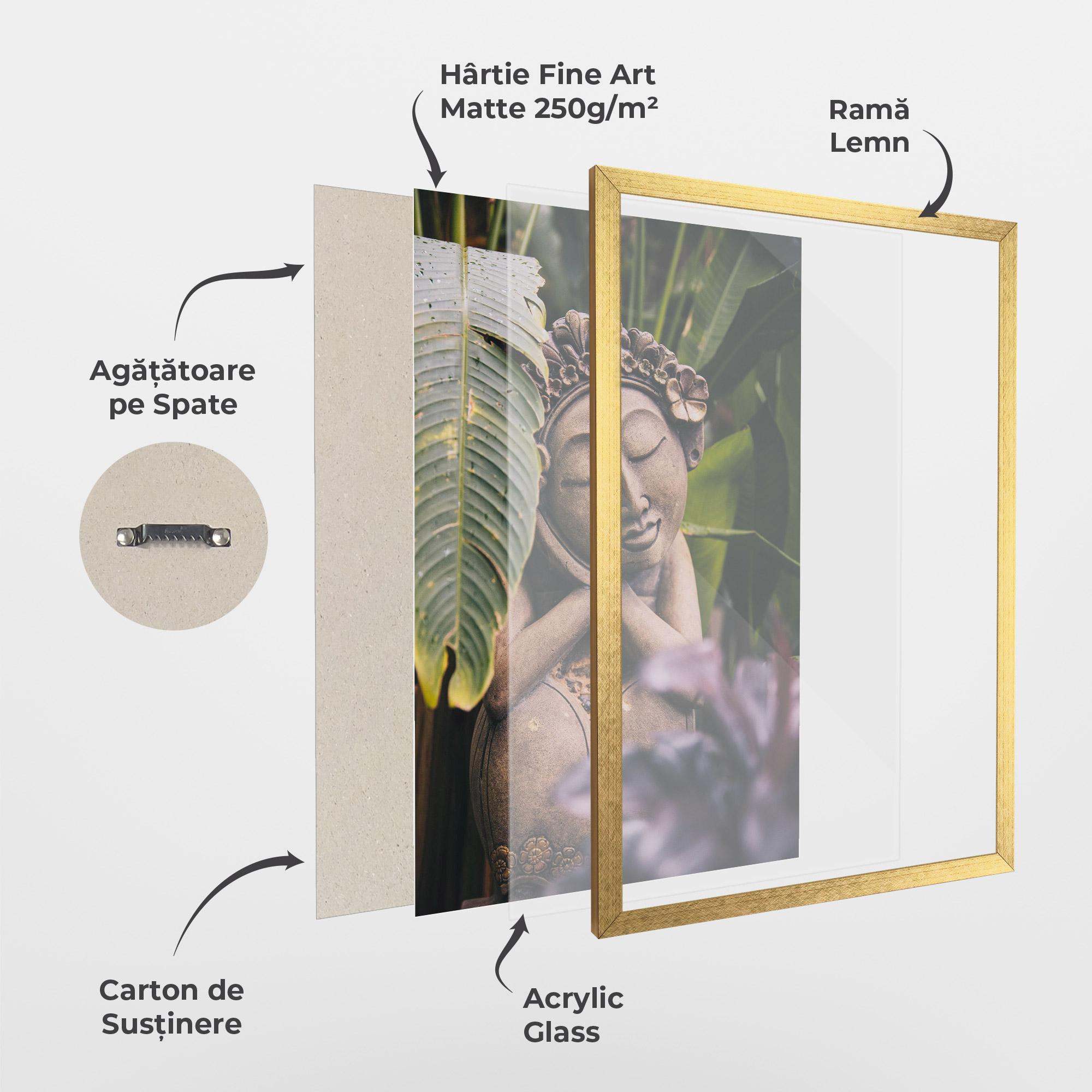 Poster Înrămat Exotic Statue mockup 1