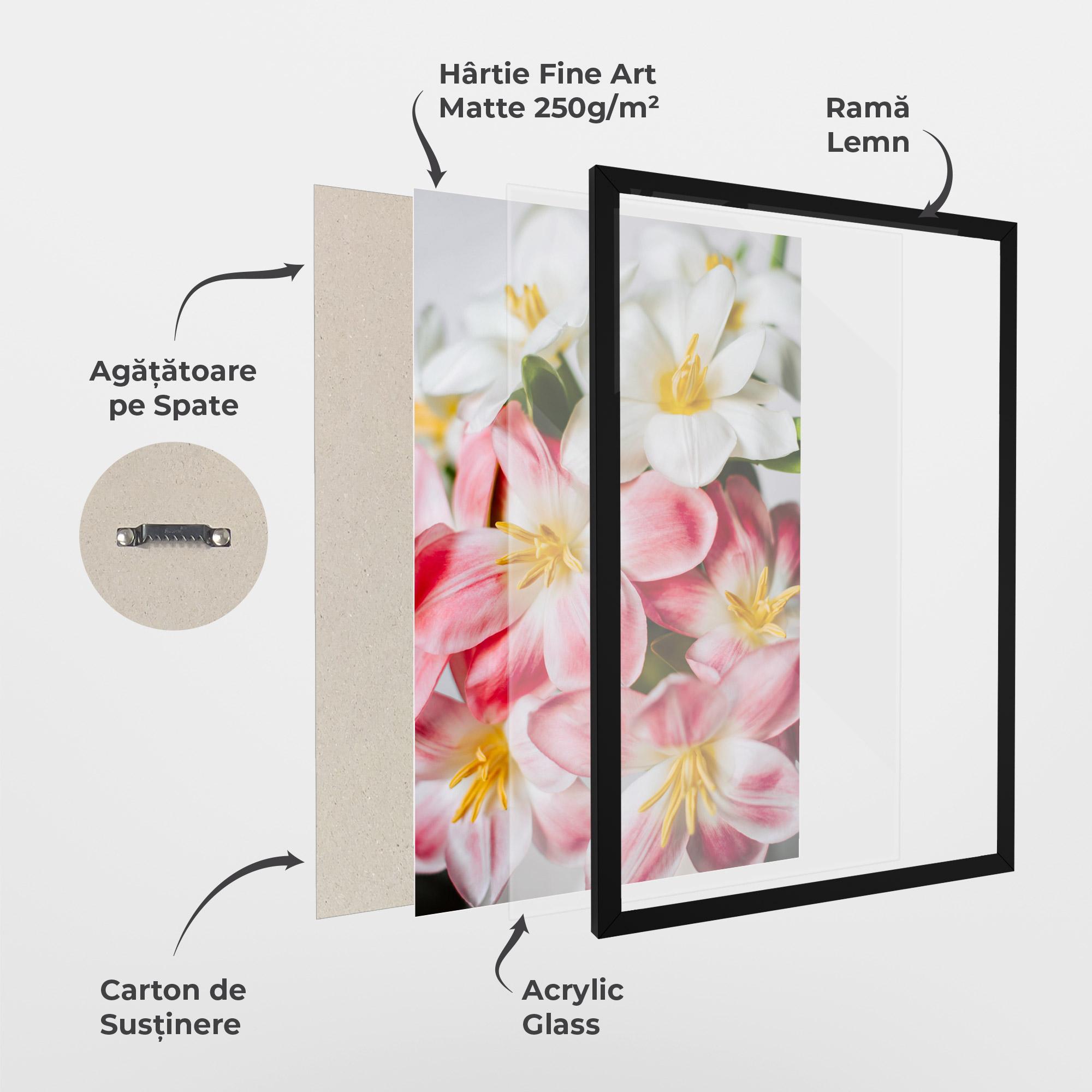 Poster Înrămat Beautiful Exotic Flower mockup 1